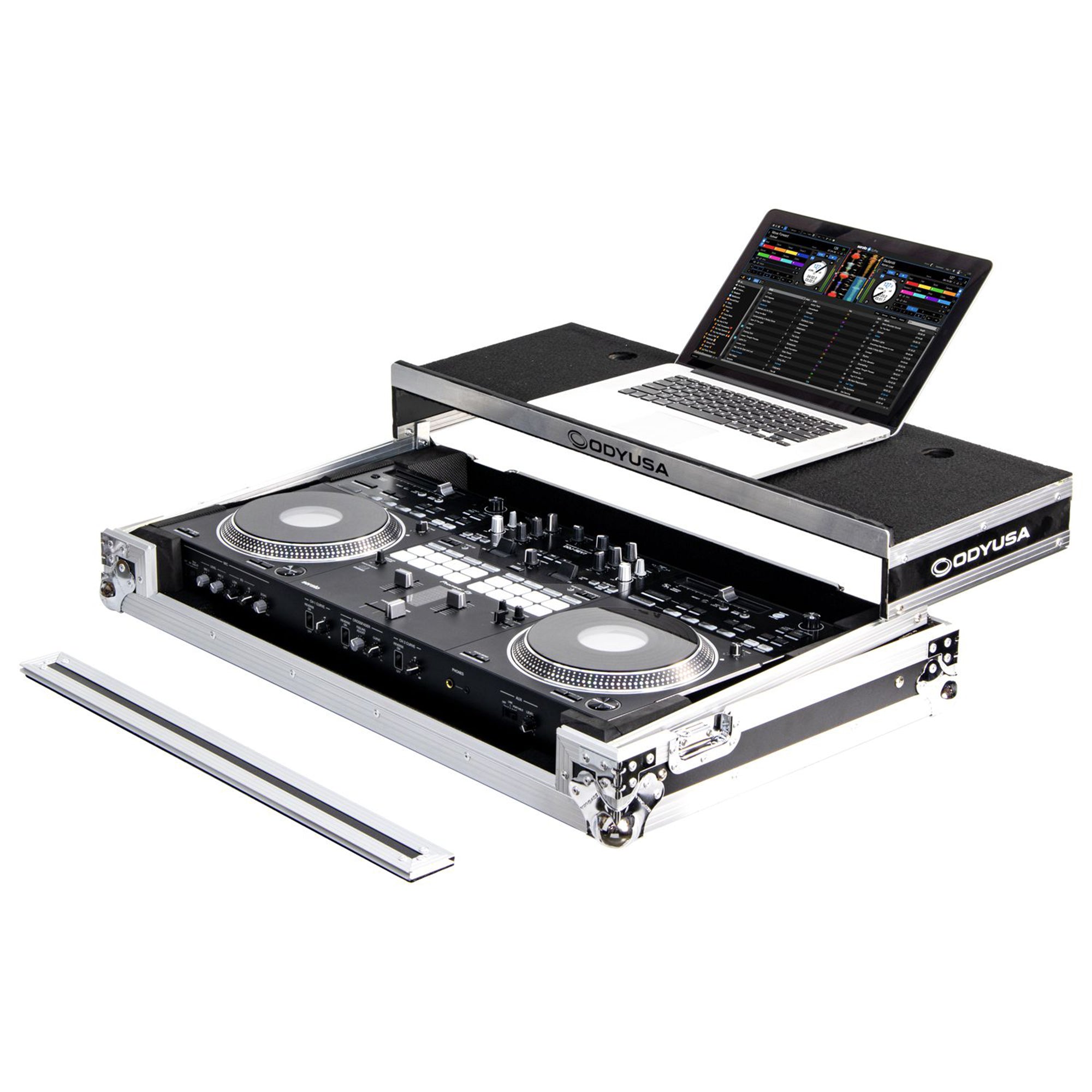 Odyssey Pioneer DDJ-REV7 Glide Flight Case w/Wheels & Laptop Platform (Open Box) - VMInnovations
