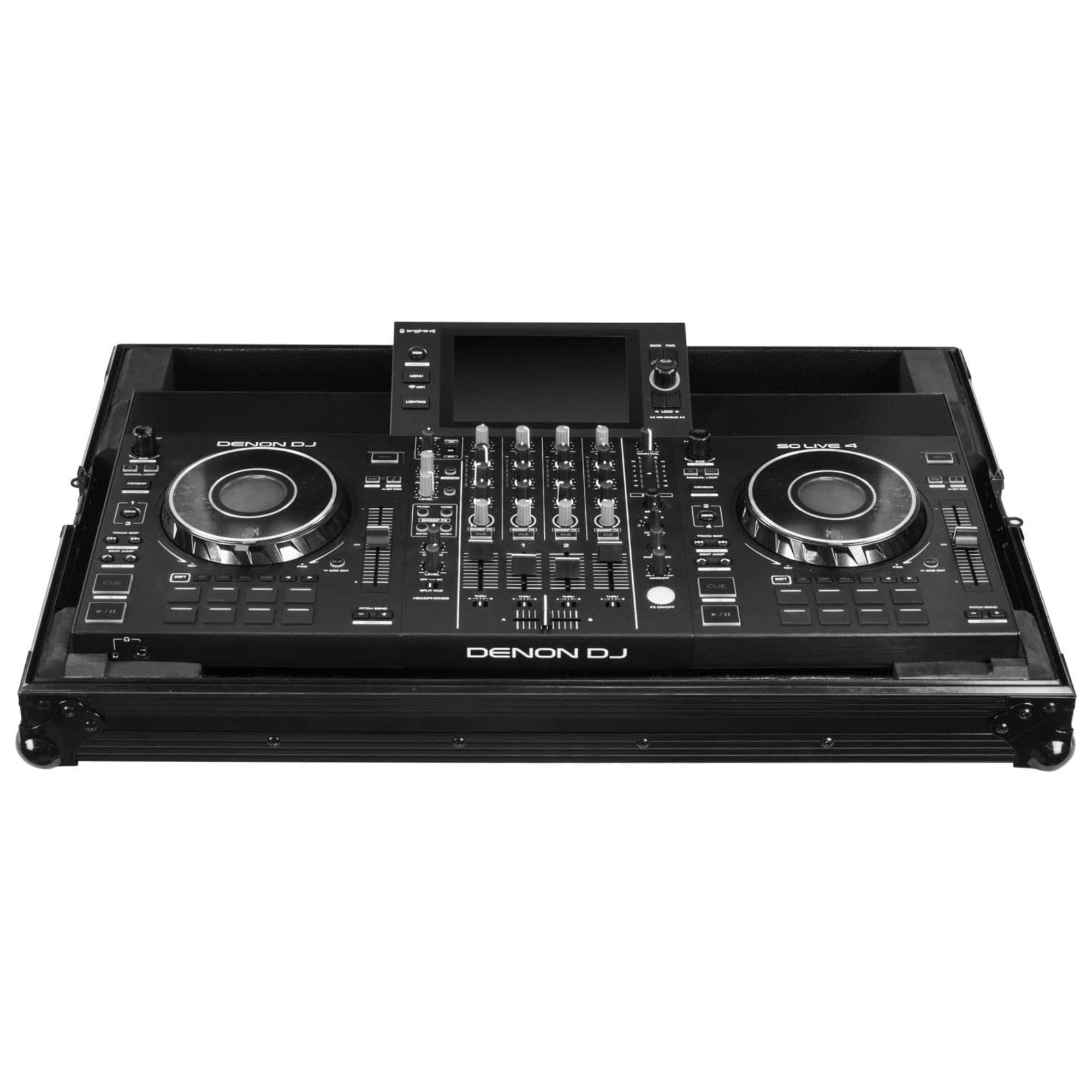 Odyssey Denon DJ SC LIVE 4 Black Label Flight Case, Hard Controller Cover, Black - VMInnovations