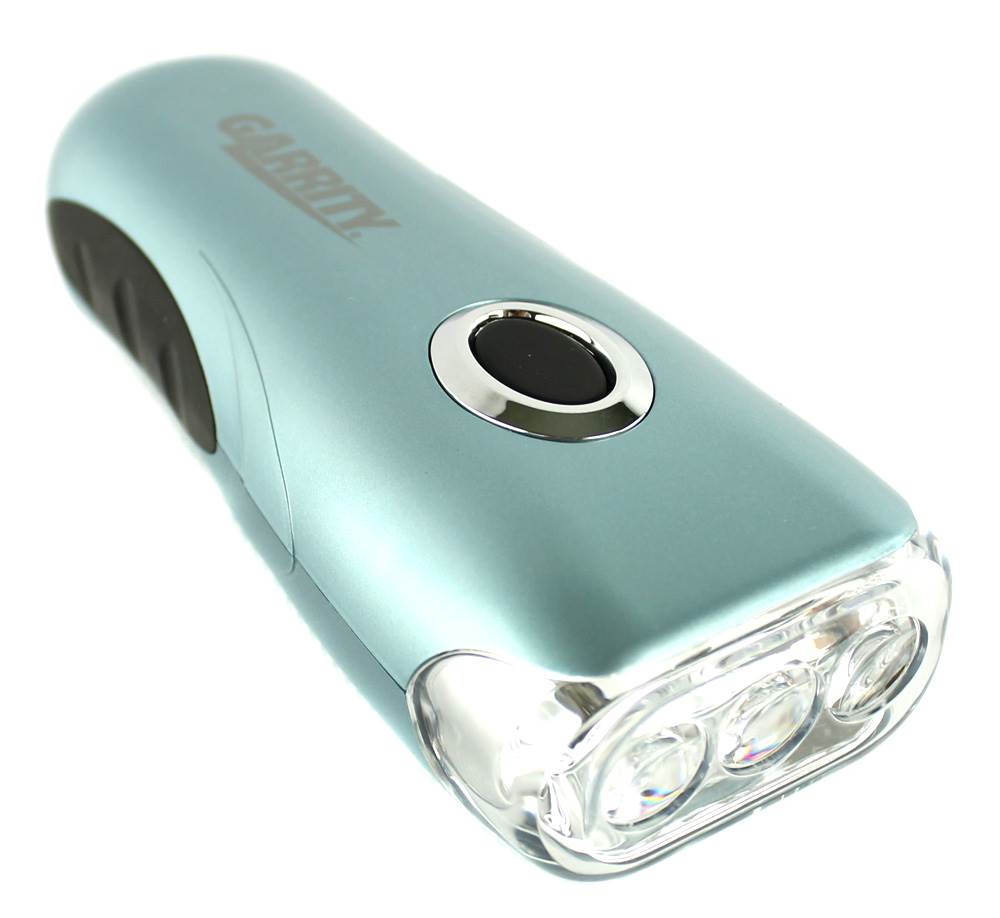 GARRITY 3 LED Super Bright Crank Rechargeable Emergency Flashlight - Open Box