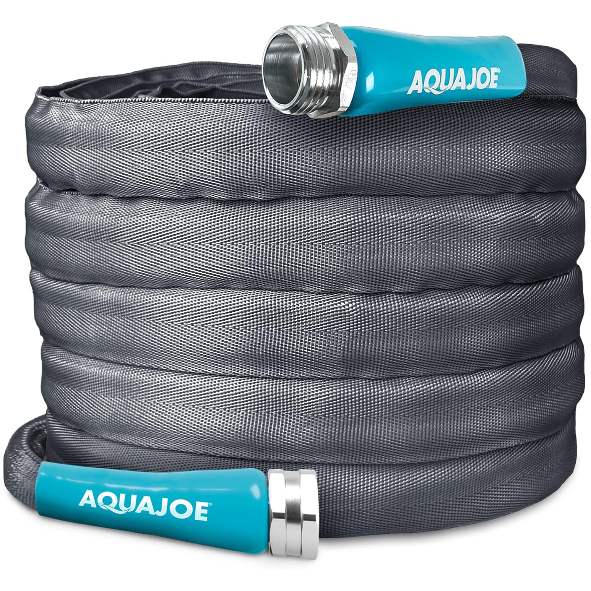 Aqua Joe FiberJacket Non-Expanding Garden Hose, Kink-Free, (Open Box)
