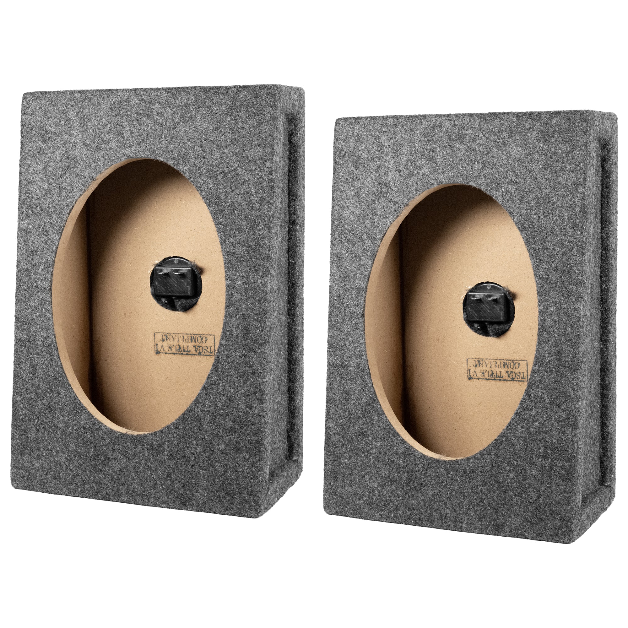 QPower 6x9 Inch Vertical Speaker Box Enclosure, 5/8" MDF Car Audio, 2 Pack - VMInnovations