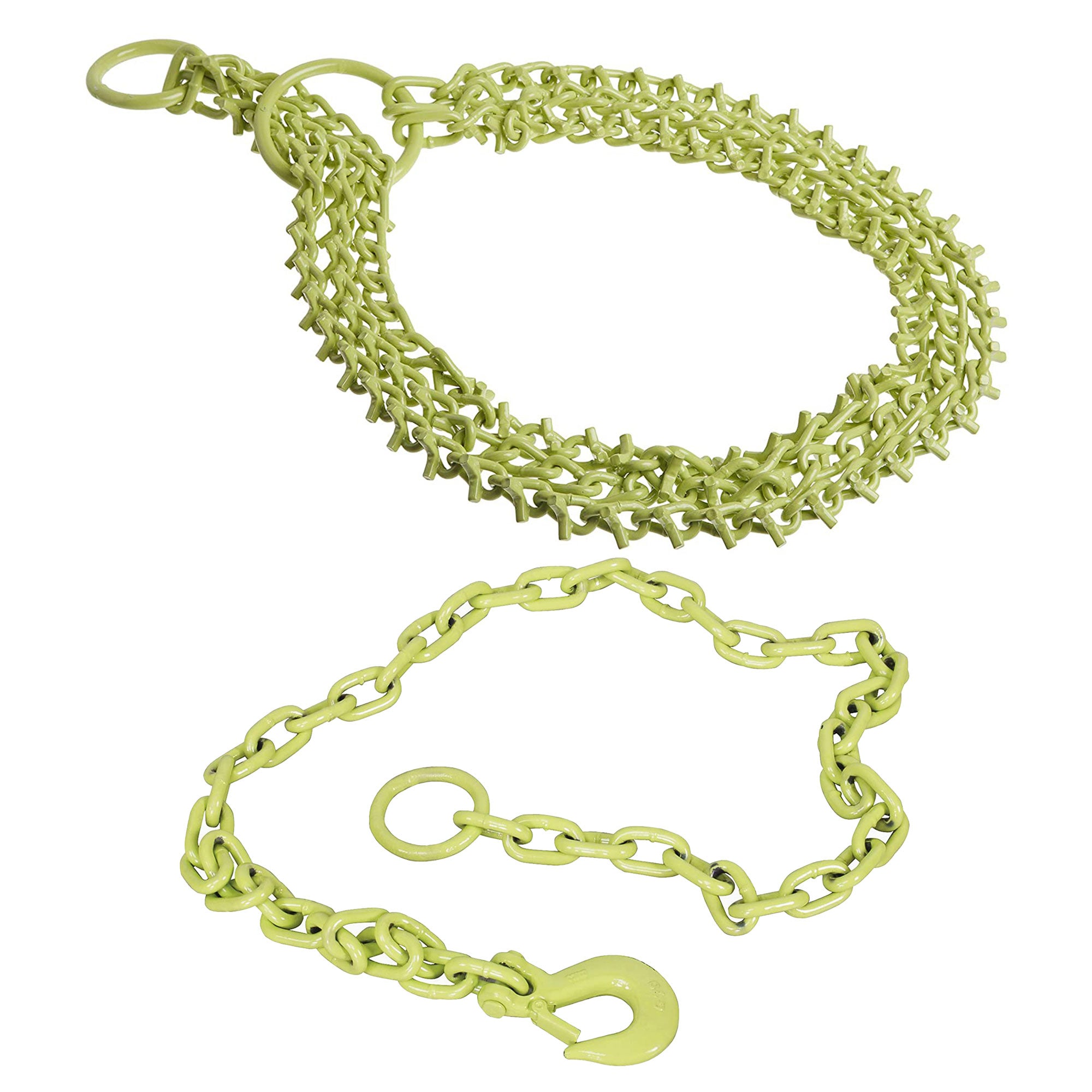 Brush Grubber 4 Foot Triple Chain for ATV & UTV & Tugger Extreme Chain, Green