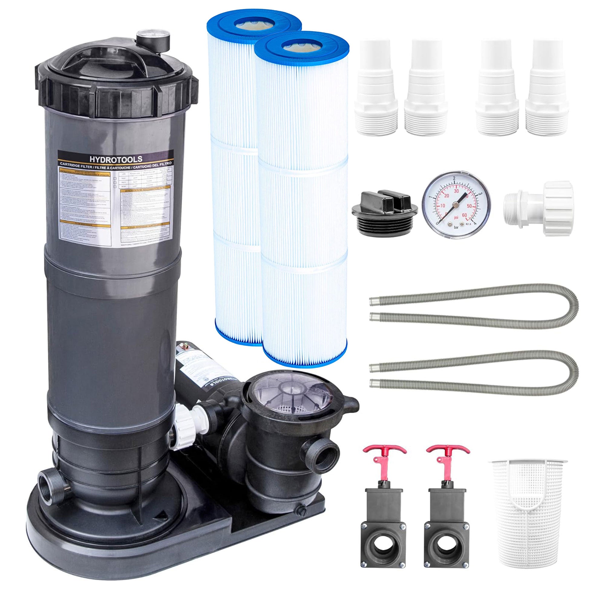 Swimline HYDROTOOLS 50 Sq Ft Cartridge Filter System & 50 Sq Ft Cartridge Filter - VMInnovations