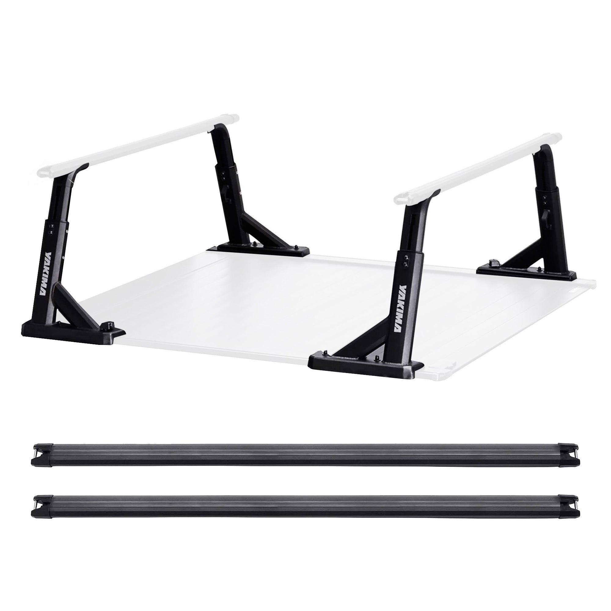 Yakima Aluminum OverHaul HD Towers & 68" Heavy Duty Crossbars with Rubber Infill