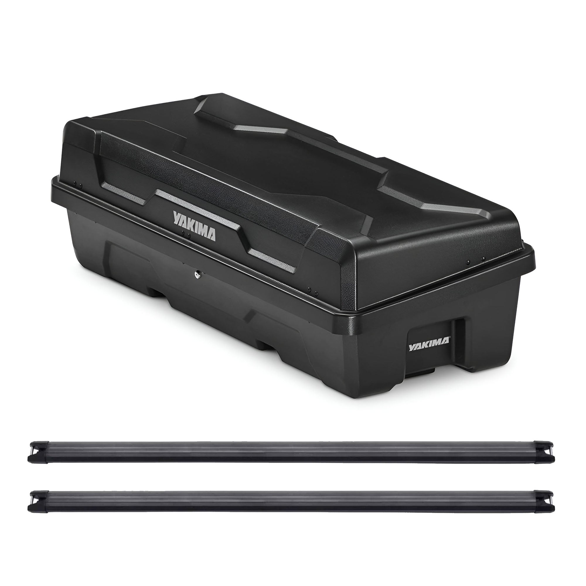 Yakima DeepSpace 10 Rooftop Cargo Box & 68" Heavy Duty Crossbars w/Rubber Infill