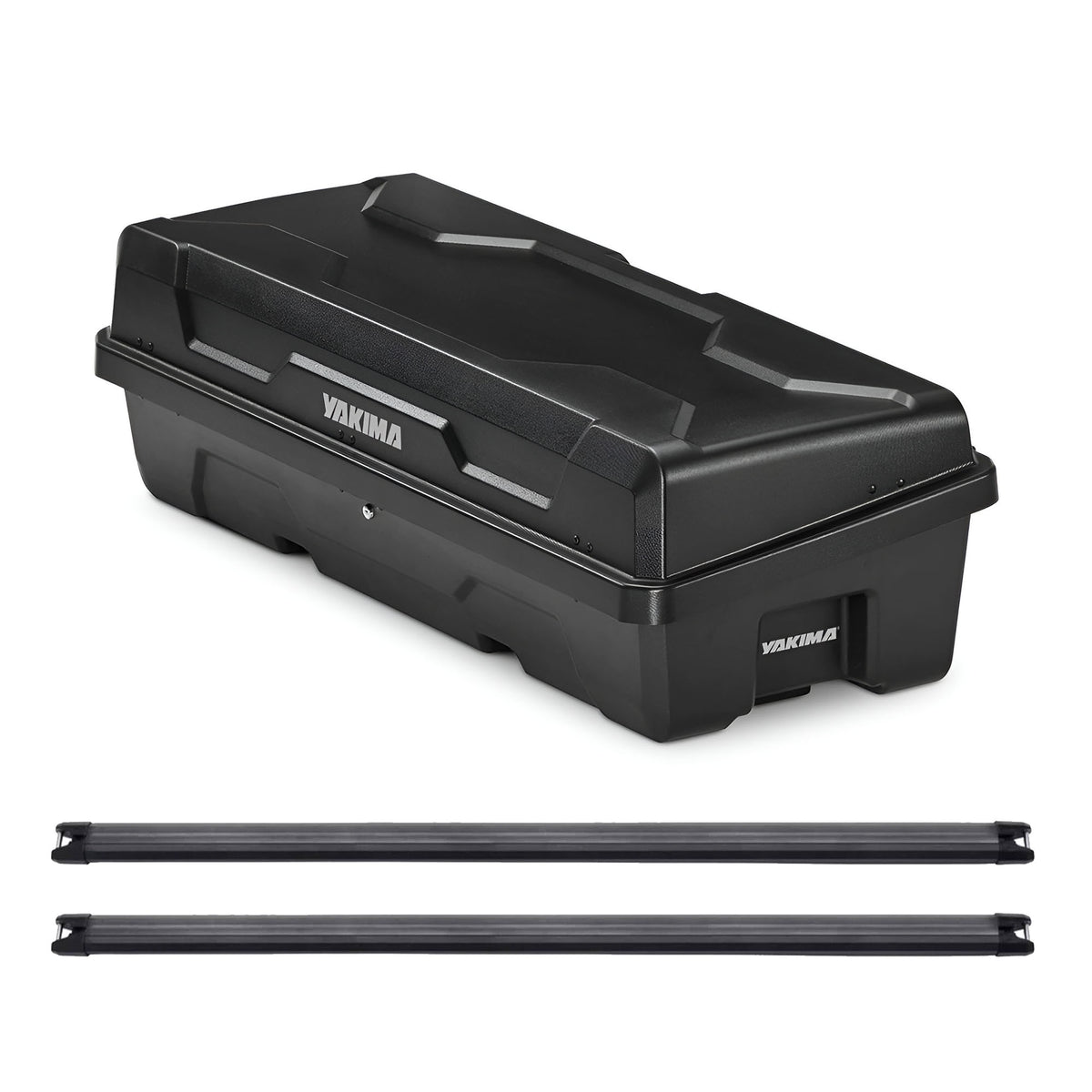 Yakima DeepSpace 10 Rooftop Cargo Box & 68" Heavy Duty Crossbars w/Rubber Infill