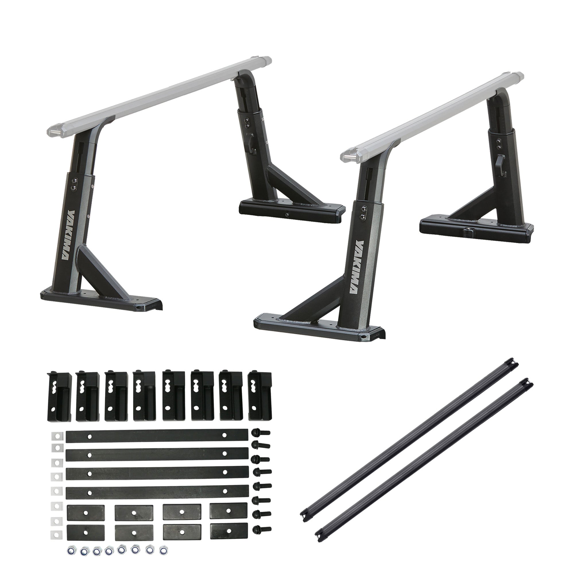 Yakima OverHaul HD Truck Bed Rack, 68-Inch Crossbars & Bed Track Adapter Kit