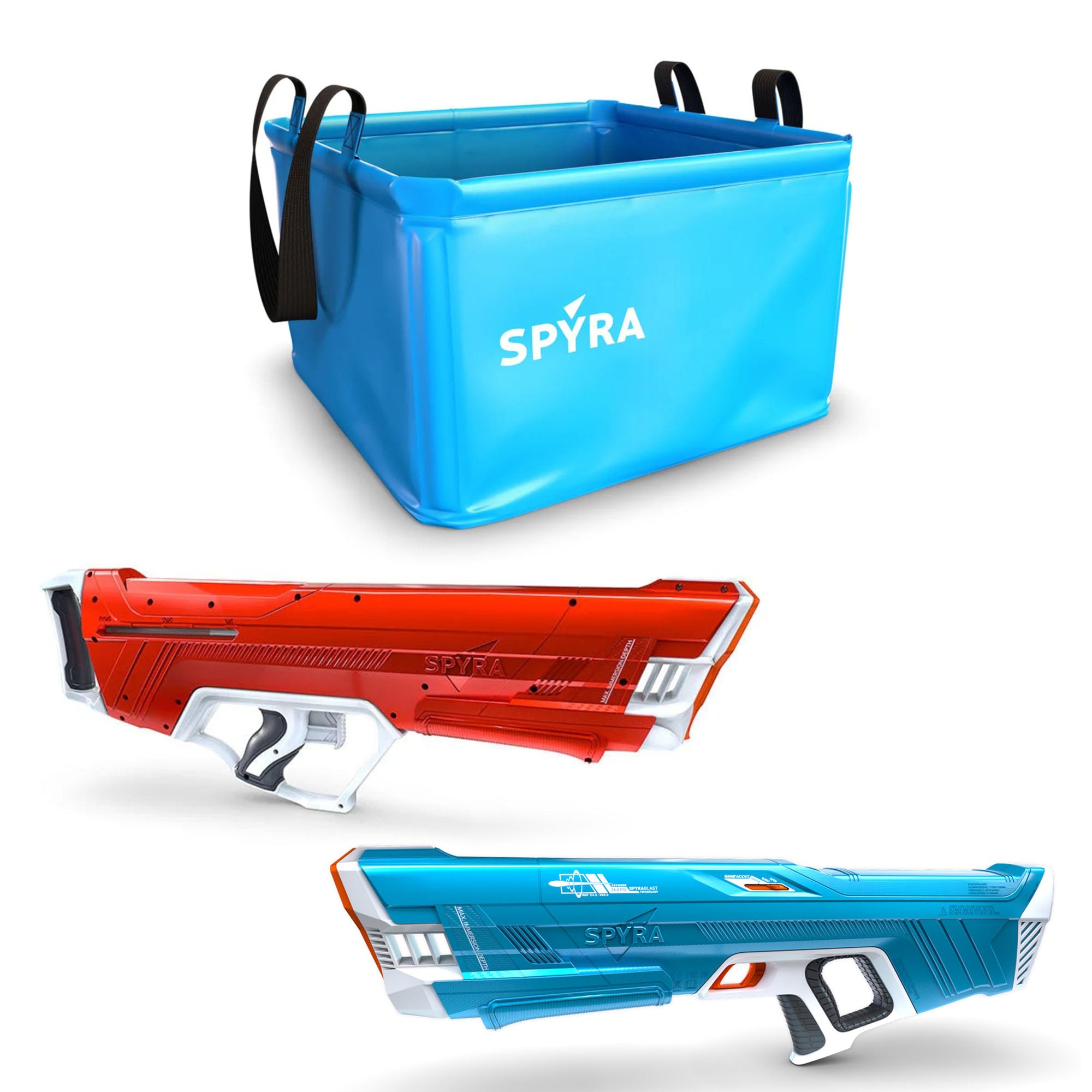 SPYRA Electric Water Blaster, Water Container and Manual Water Blaster, Multi