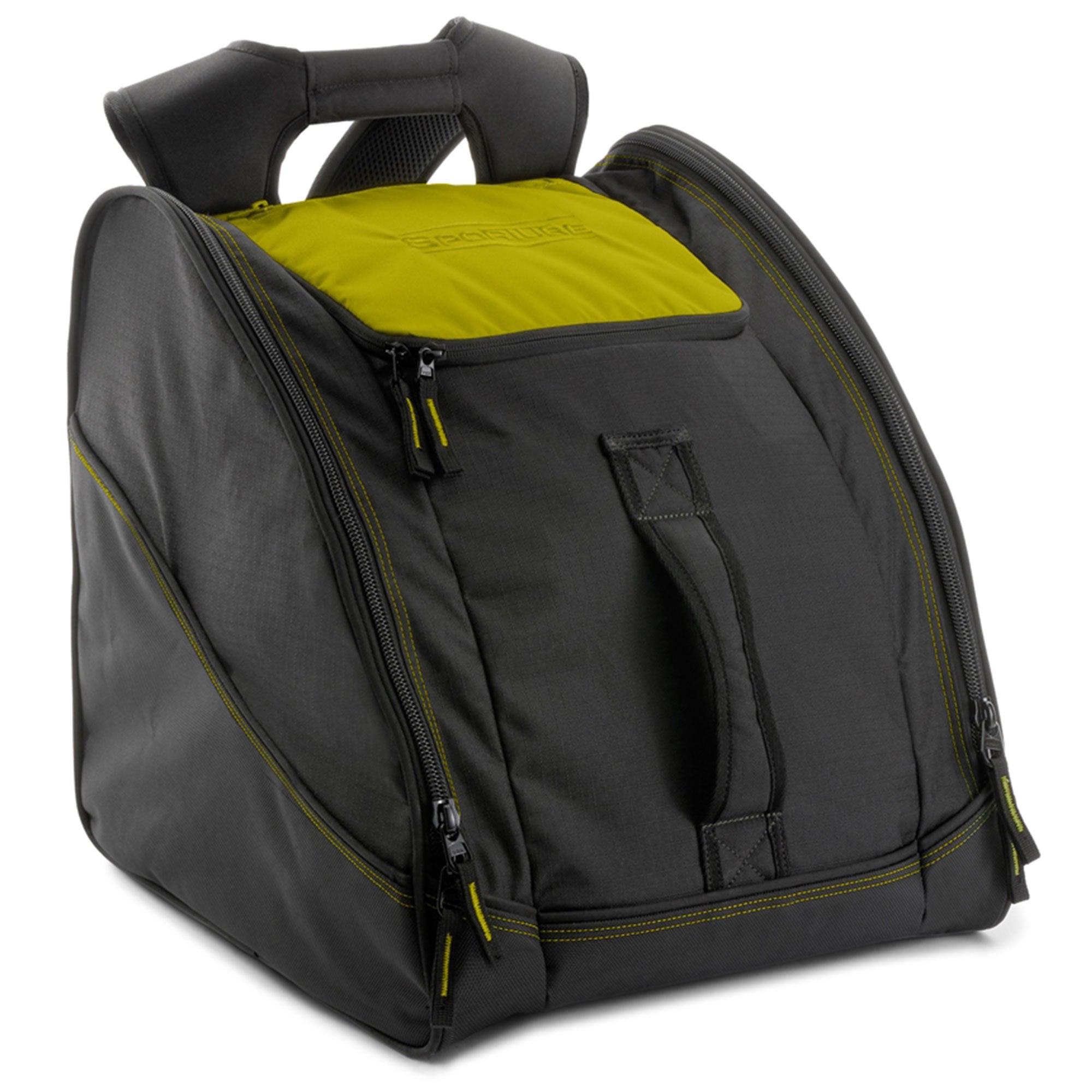 Sportube Traveler Boot Bag, 45L Ski & Snowboard Gear Backpack for Travel, Citrus - VMInnovations