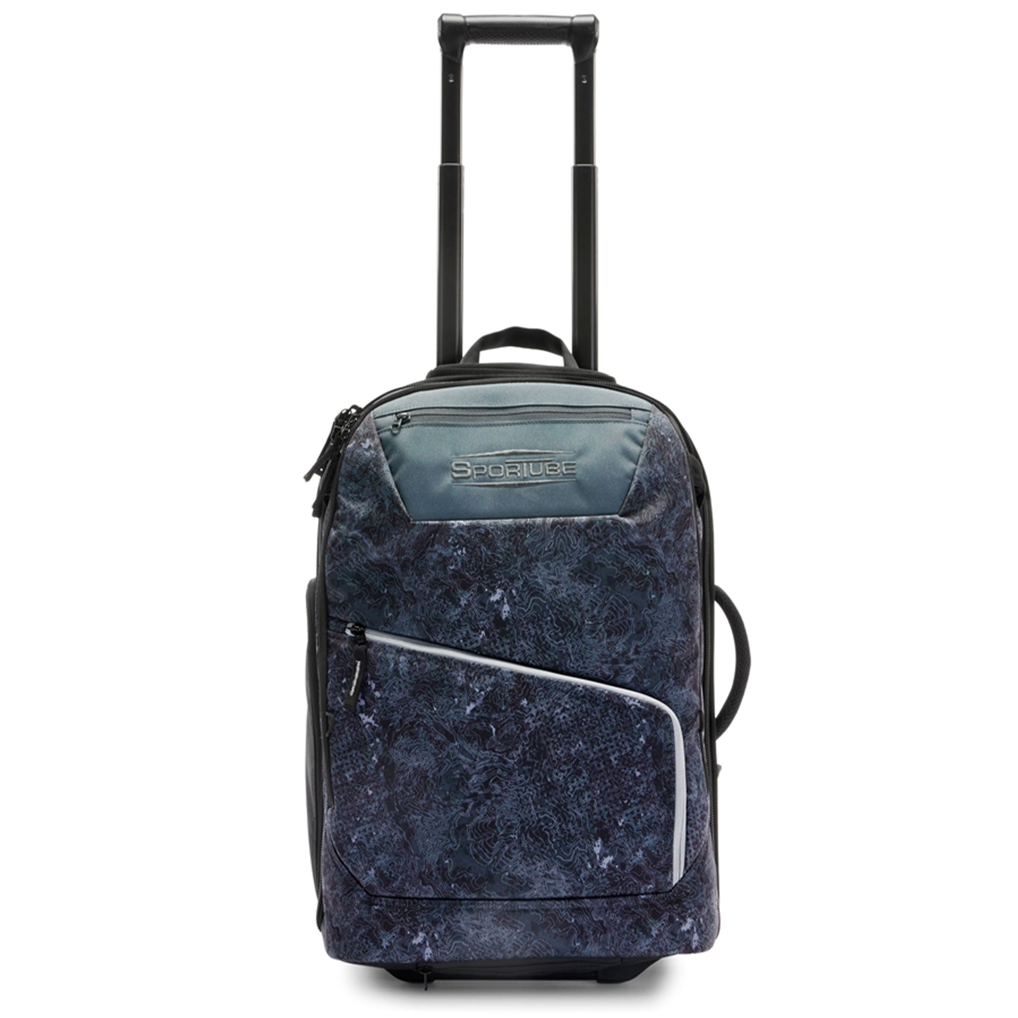 Sportube Cabin Cruiser Wheeled Carry-On Boot Bag Travel Gear, Graphite Topo