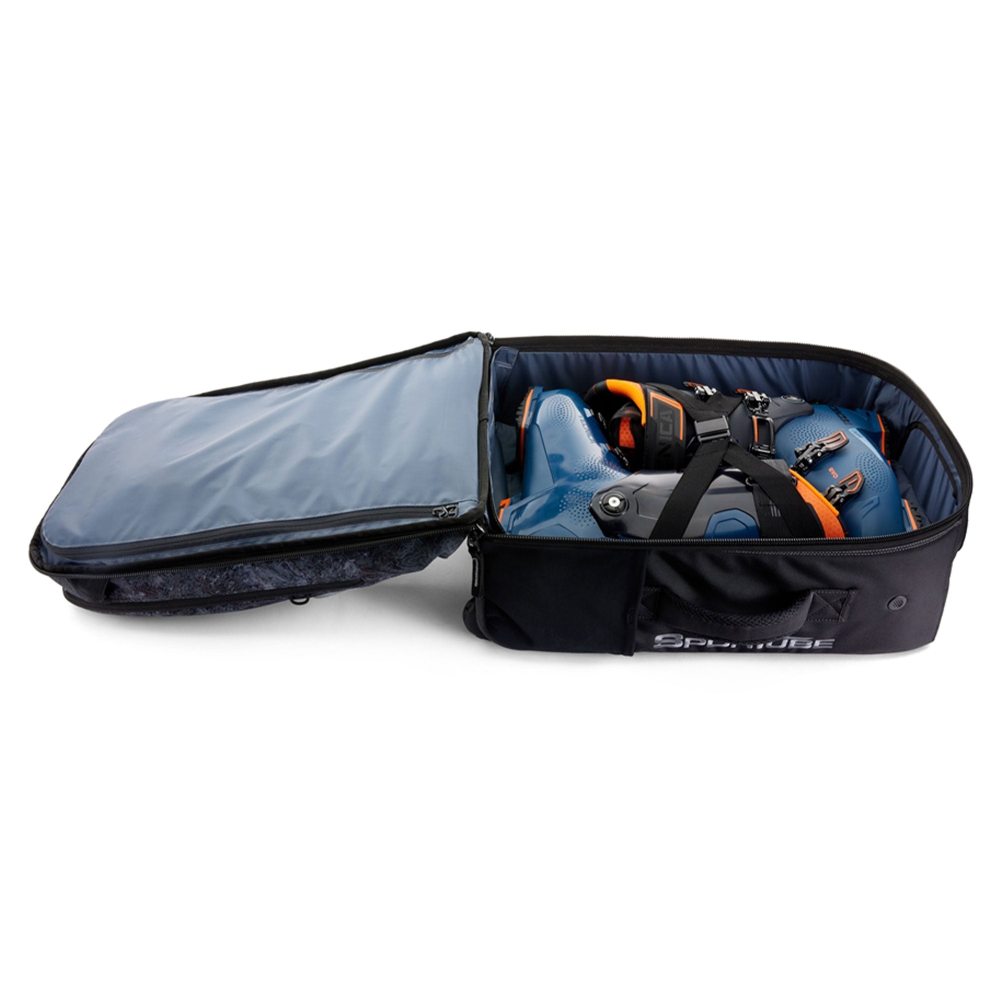 Sportube Cabin Cruiser Wheeled Carry-On Boot Bag Travel Gear, Graphite Topo