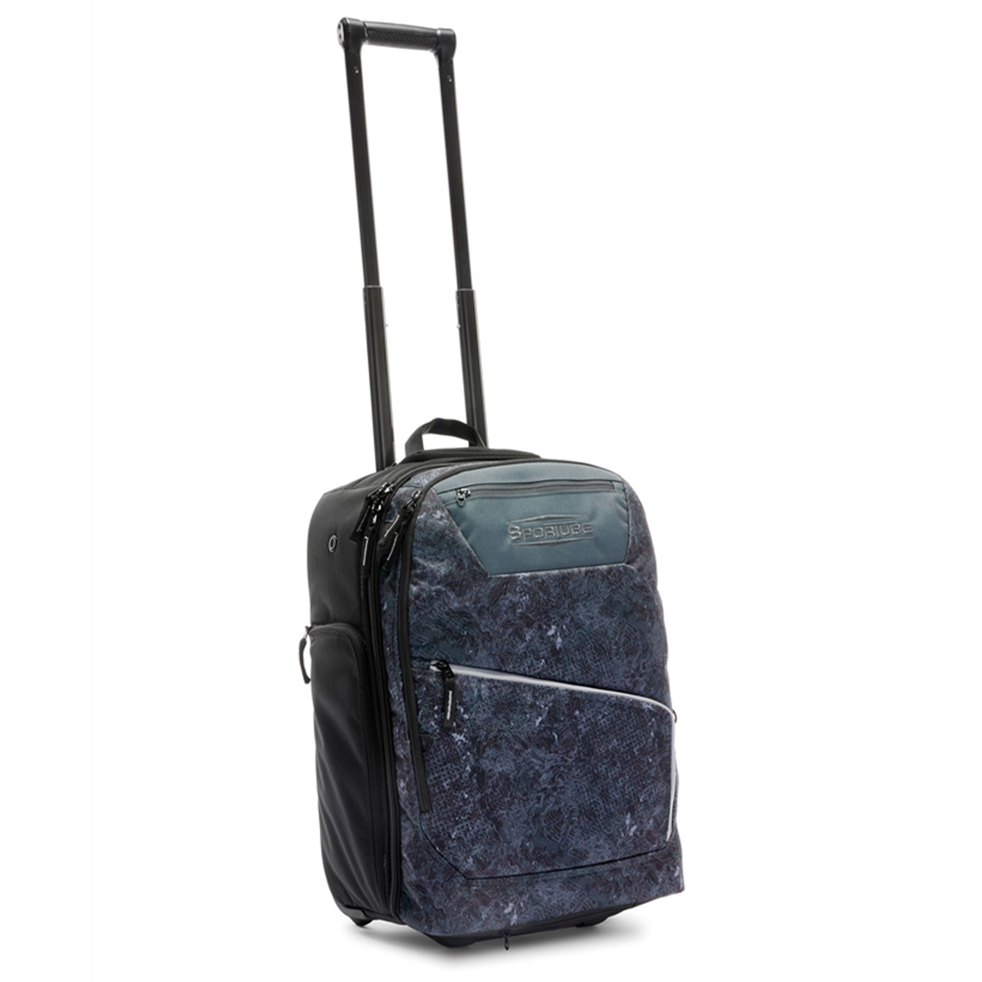 Sportube Cabin Cruiser Wheeled Carry-On Boot Bag Travel Gear, Graphite Topo