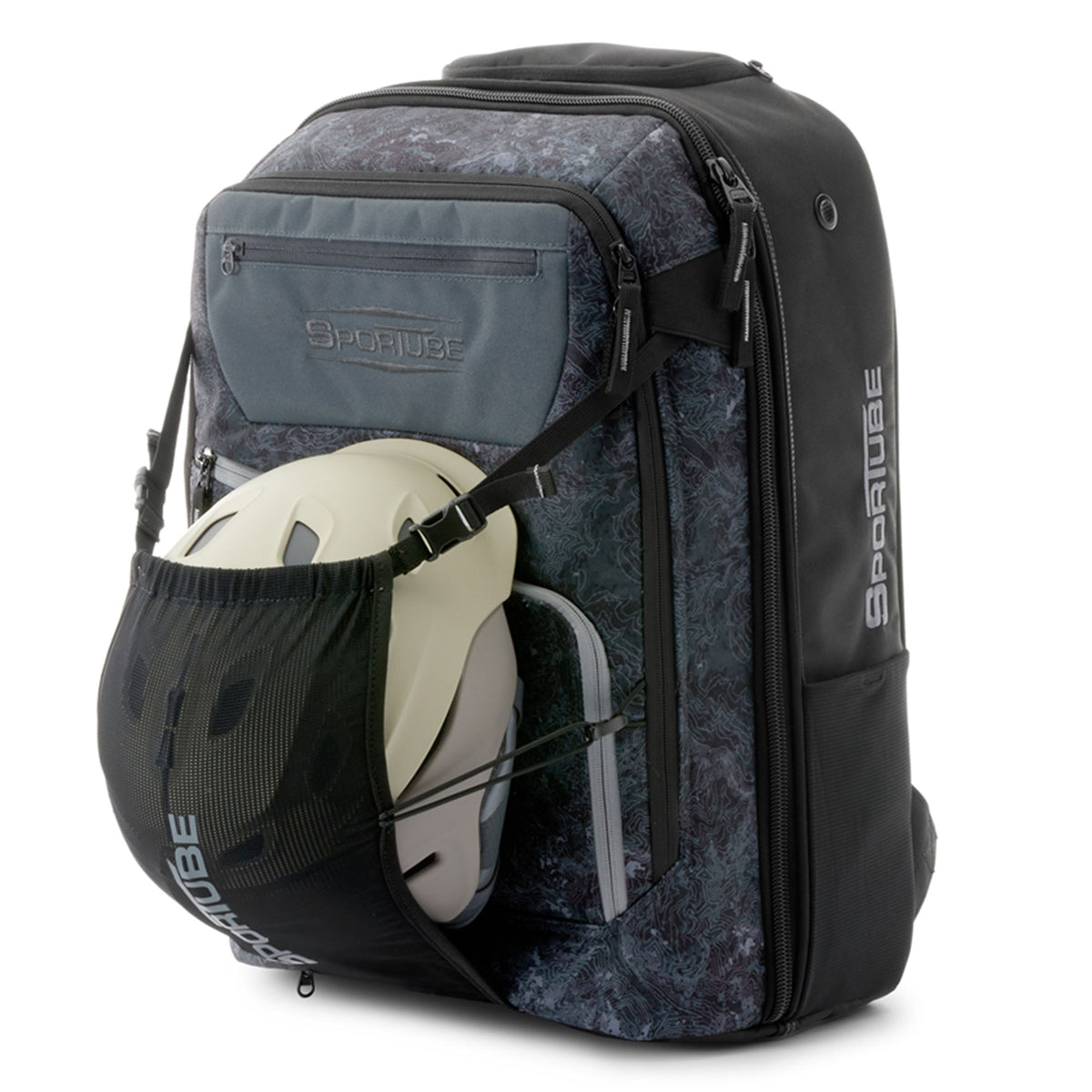 Sportube Overheader Boot and Gear Backpack, Carry-on Travel Bag, Graphite Topo