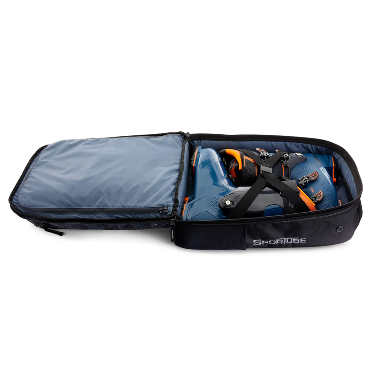 Sportube Overheader Boot and Gear Backpack, Carry-on Travel Bag, Graphite Topo