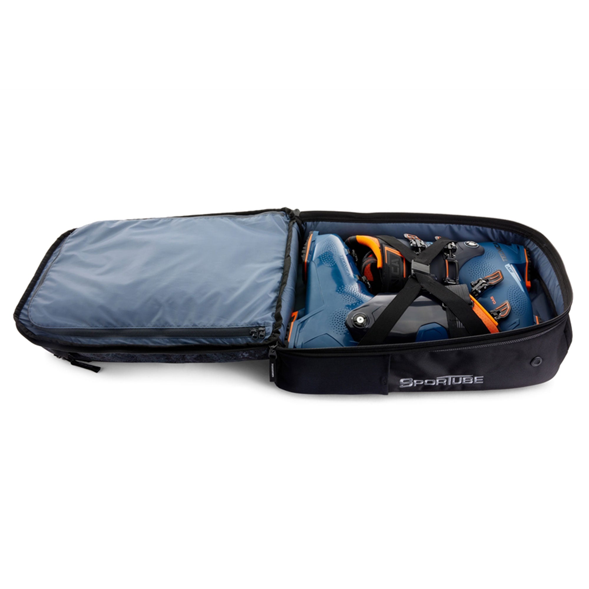 Sportube Overheader Boot and Gear Backpack, Carry-on Travel Bag, Graphite Topo