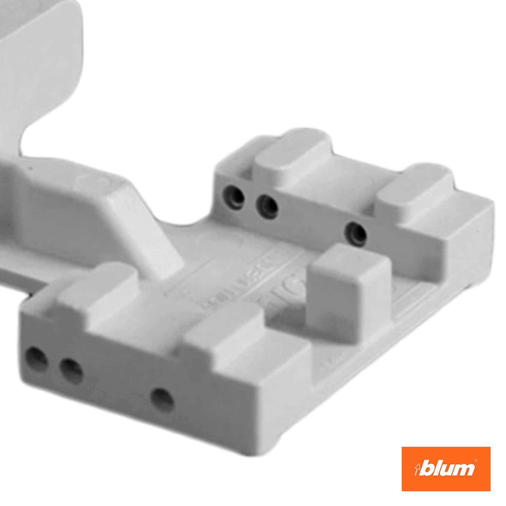 Blum Concealed Runner Drilling Template (Jig), Assembly Aid for Drawer Preparation with TANDEM plus BLUMOTION Undermount Runners, Light Gray