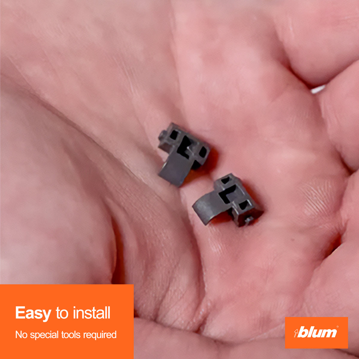 Blum 86° Opening Angle Restriction Clip, 15 Pack of 10 Clips, Plastic, Deep Gray - VMInnovations