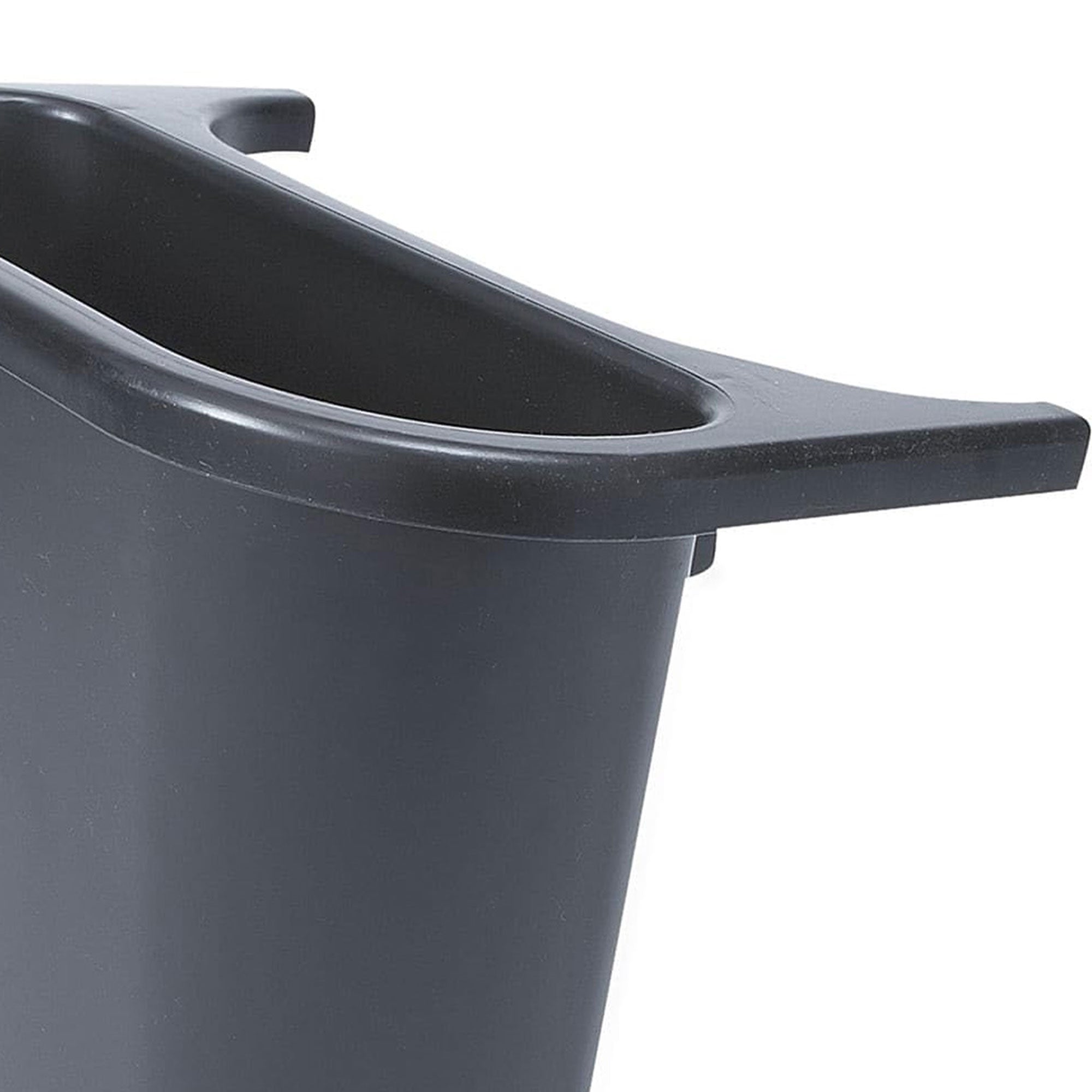 Rubbermaid Resin Deskside Wastebasket, Small Plastic Trash Can, Black, 4 Pack