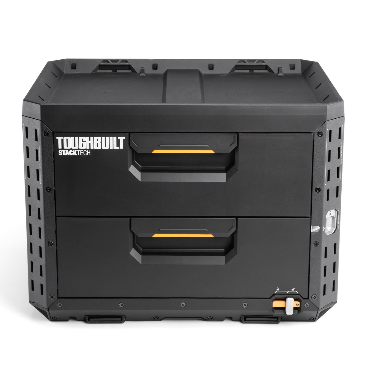 StackTech 2-Drawer Locking Box, Plastic Storage Tool & Gear Organizer (Open Box) - VMInnovations