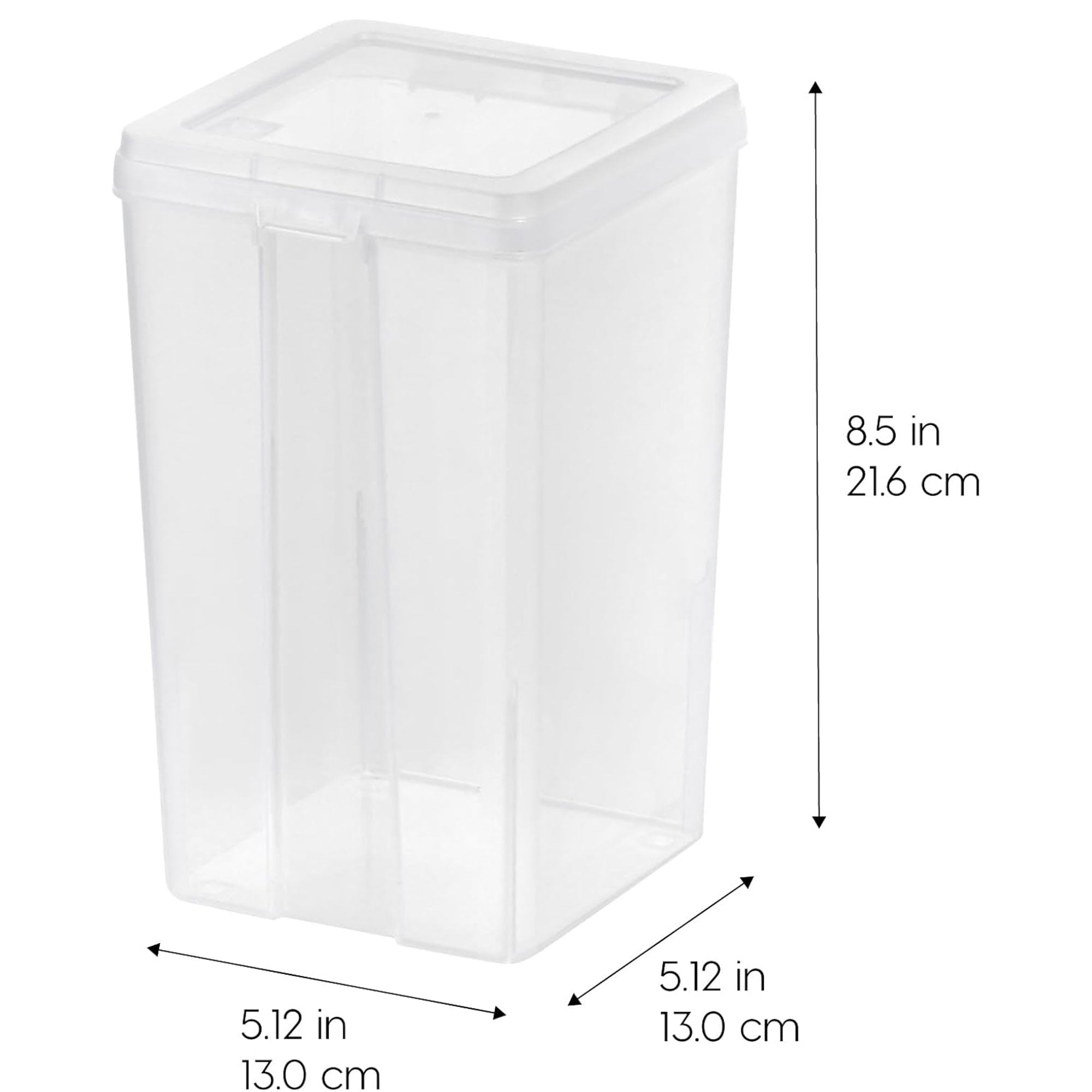 IRIS USA Flip Top Storage Container, Plastic Bins w/Lids, 10pk (Open Box)