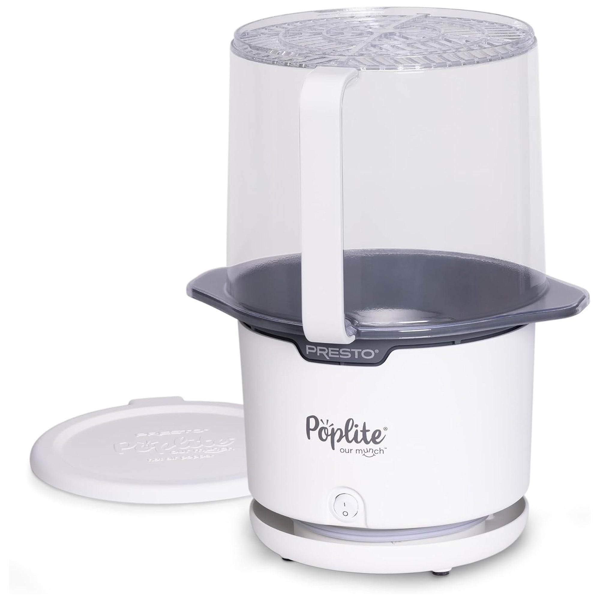 Presto 04812 PopLite Hot Air Popper Popcorn Maker for Home (Open Box) - VMInnovations