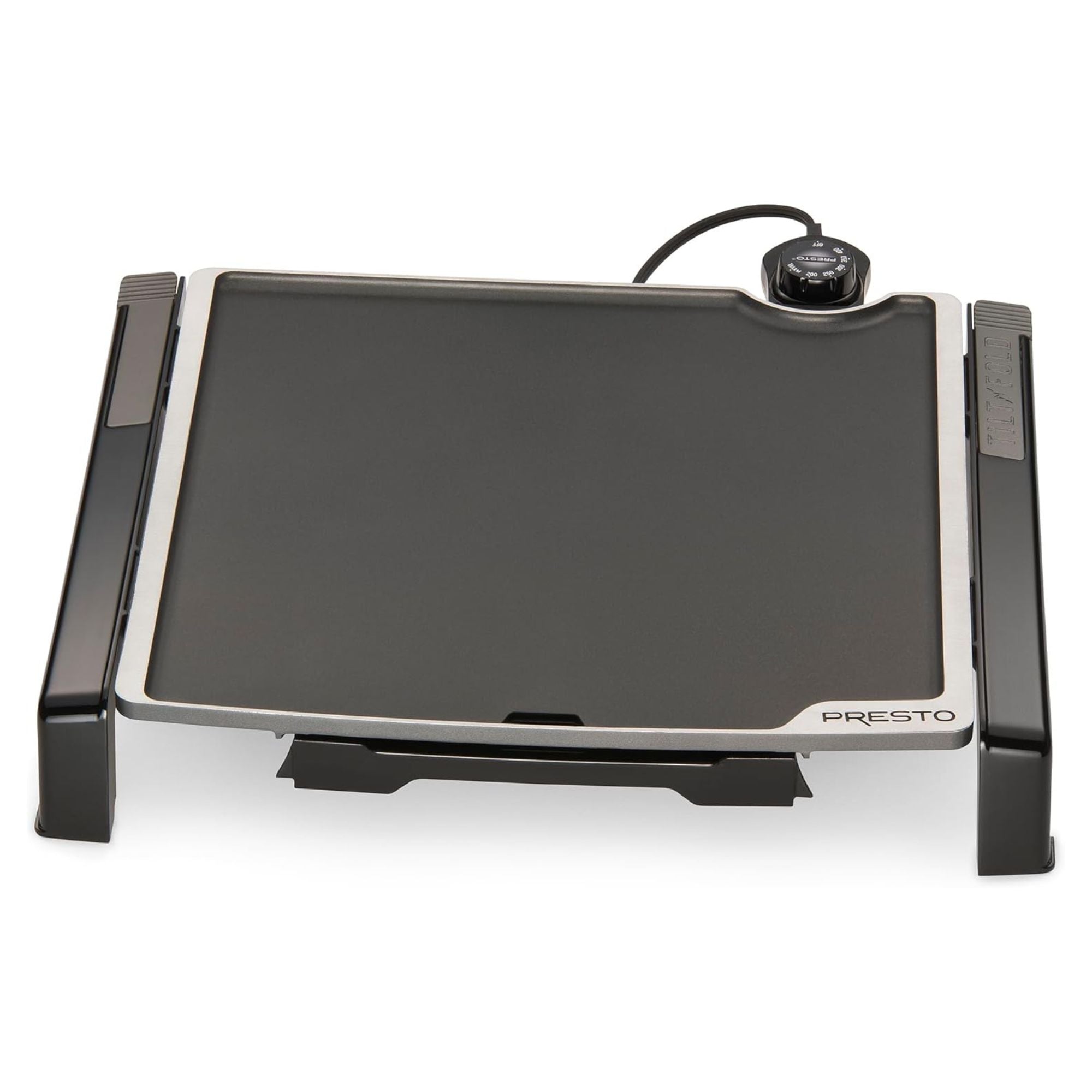 Presto 15-Inch Electric Tilt-n-Fold Griddle, Nonstick Flat Top Grill, Black
