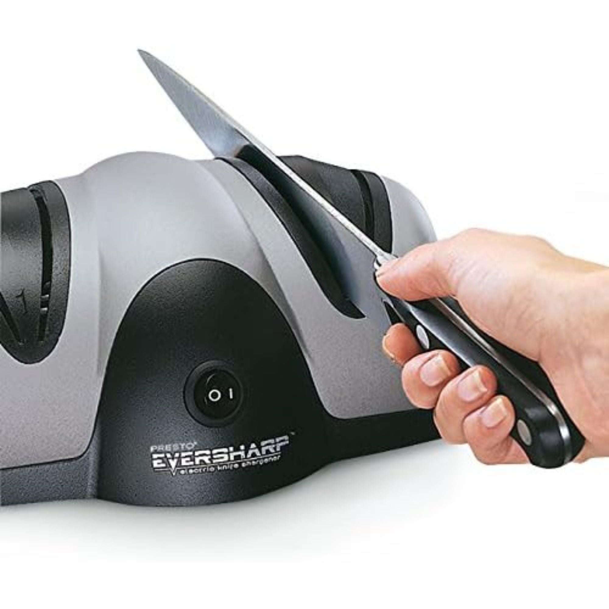 Presto EverSharp Electric Knife Sharpener, 2-Stage System with Sapphirite Wheels