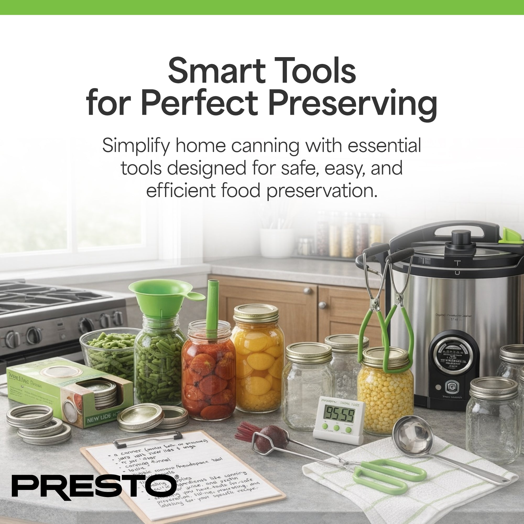 Presto 7 Function Canning Kit, Canner Tools for Pickling and Pressure Canning