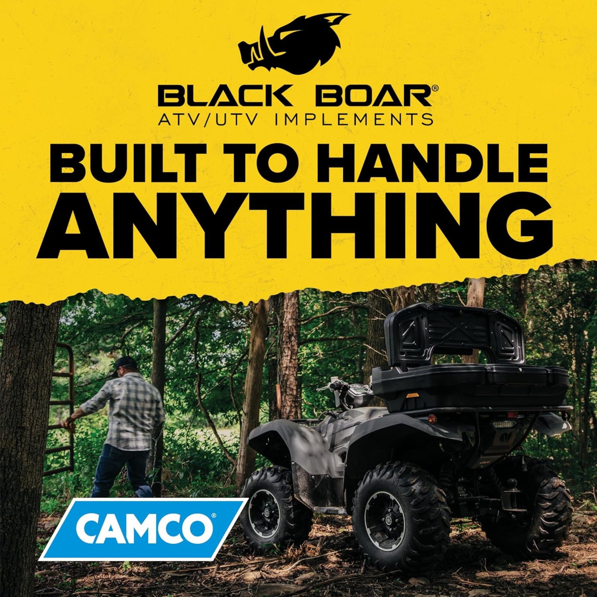 Black Boar ATV Rear Storage & Lounger, Seat w/Increased Durability (Open Box) - VMInnovations