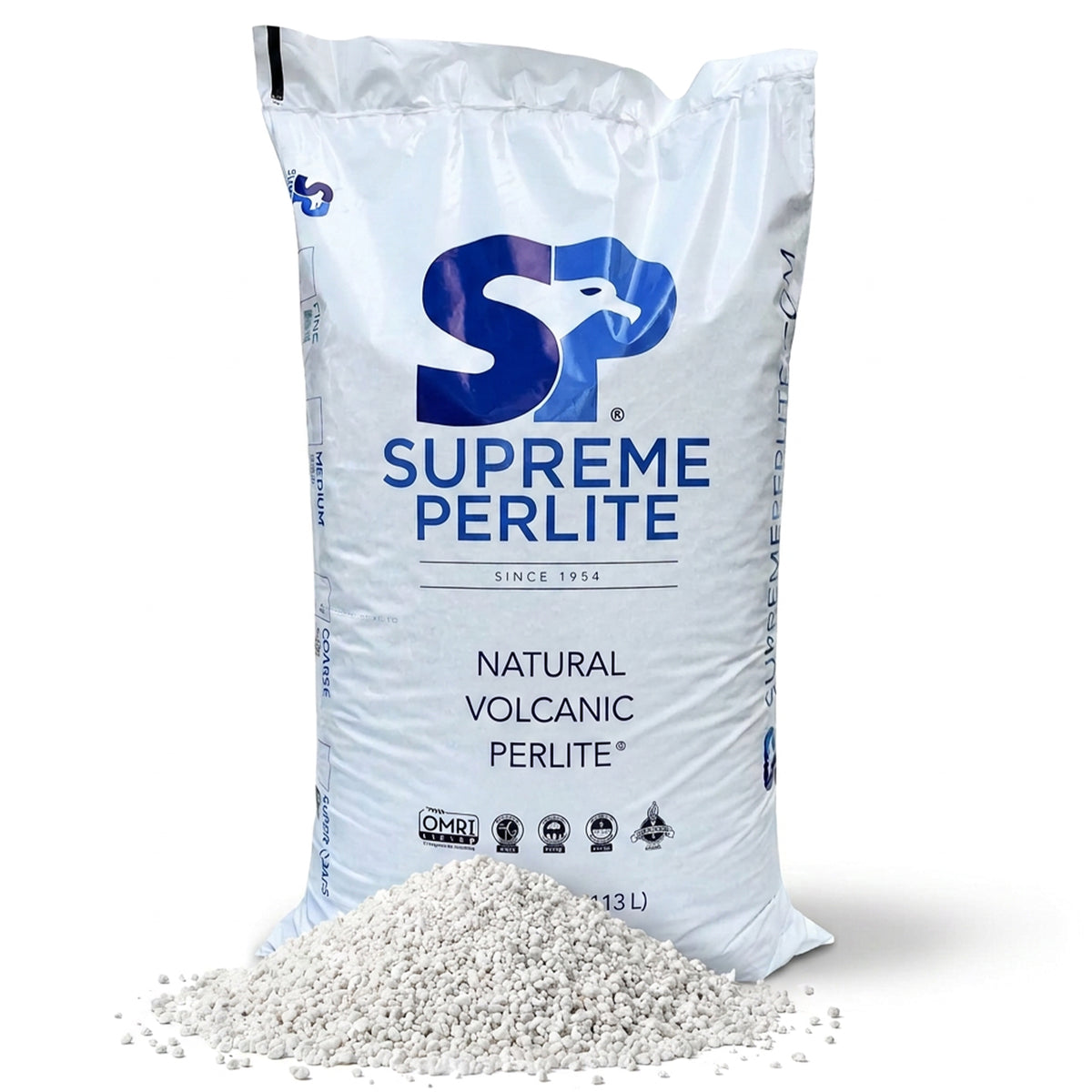 Supreme Perlite Medium Horticultural Perlite for Potting Soil Mixes, 4 Cu Ft Bag - VMInnovations