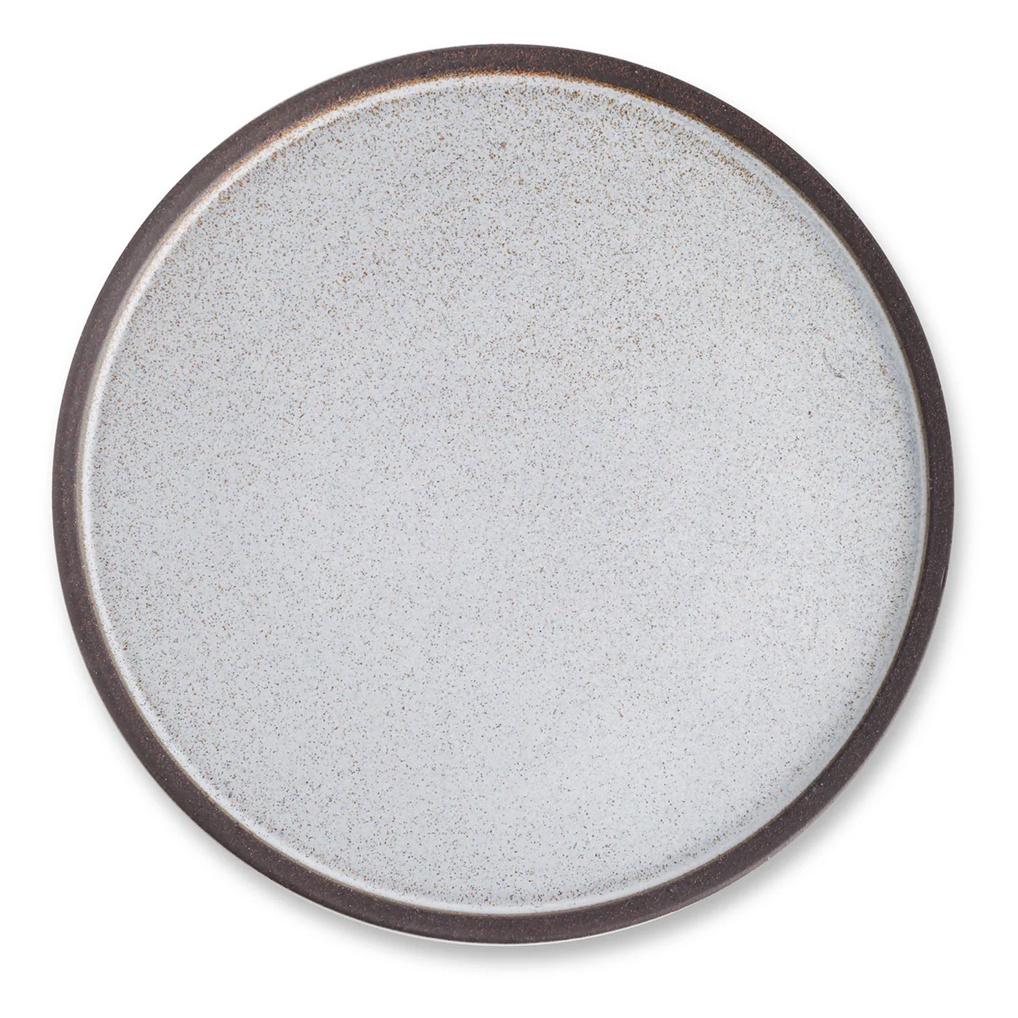 Stone Lain 4 Piece Vince Rustic Stoneware 11" Dinner Plate Set, Grey and White - VMInnovations