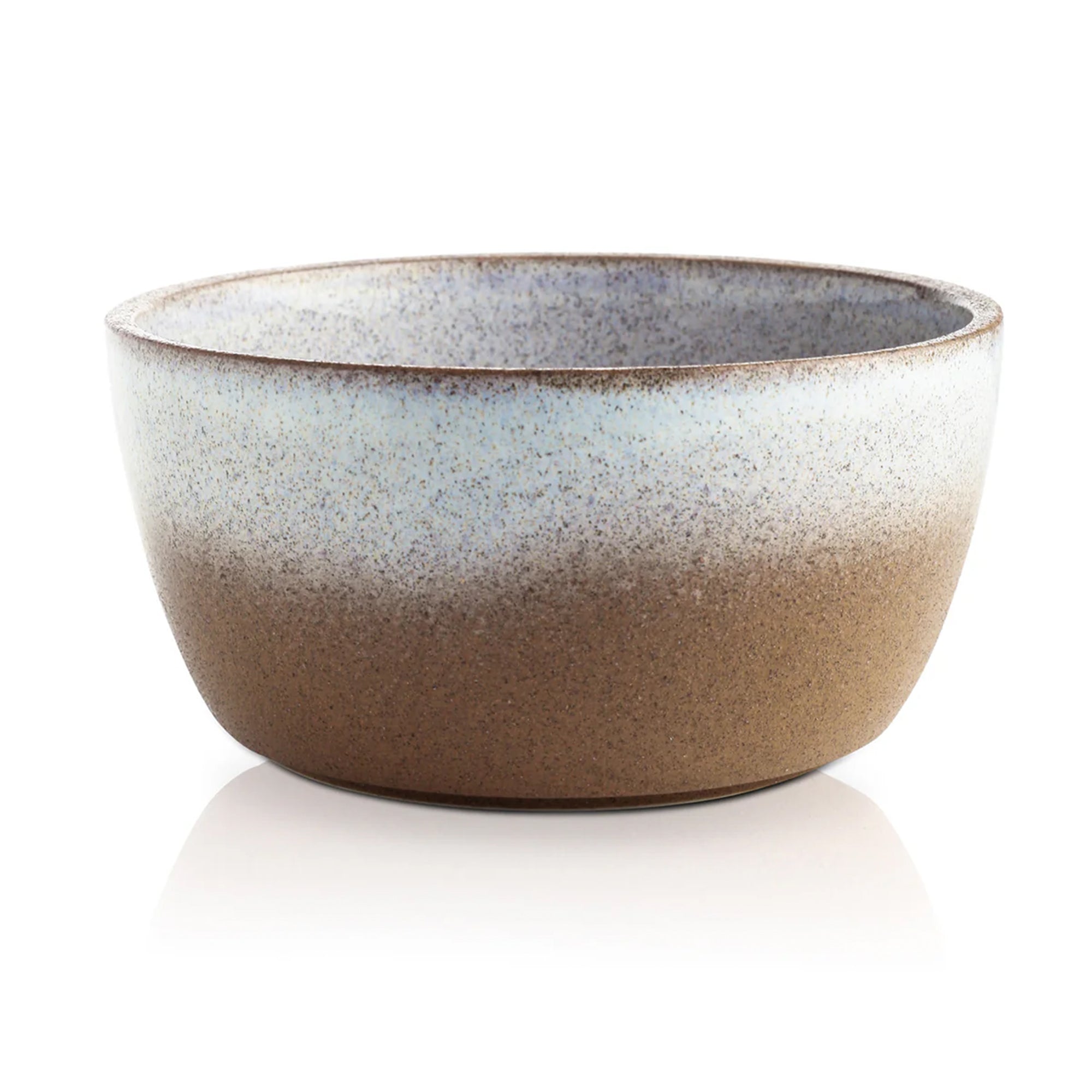 Stone Lain Vince 4 Piece Stoneware Bowl Set for Soups or Salads, Brown and White - VMInnovations