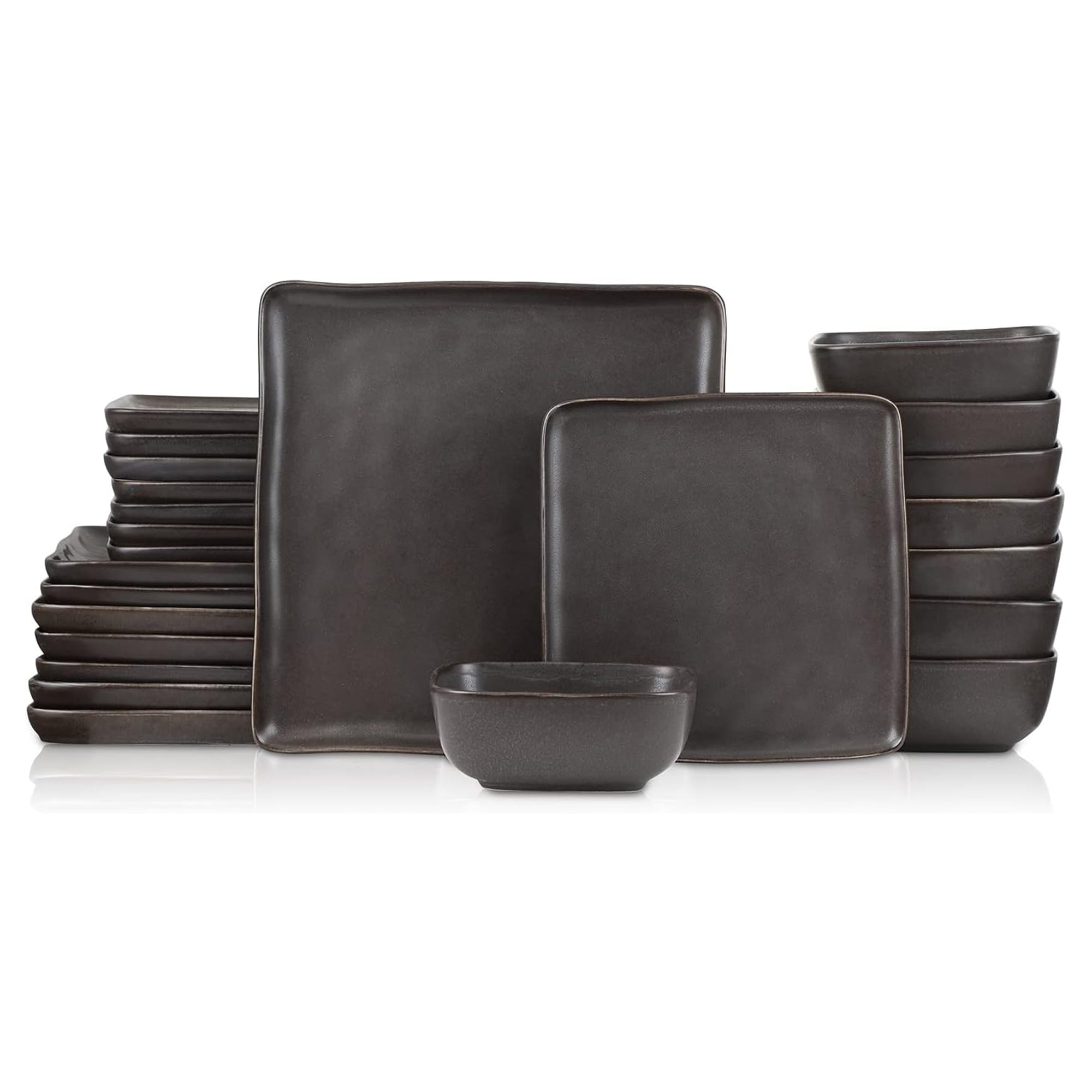 Stone Lain Jonny Stoneware 12pc Dinnerware, Dish Set w/Service for 4 (Open Box) - VMInnovations