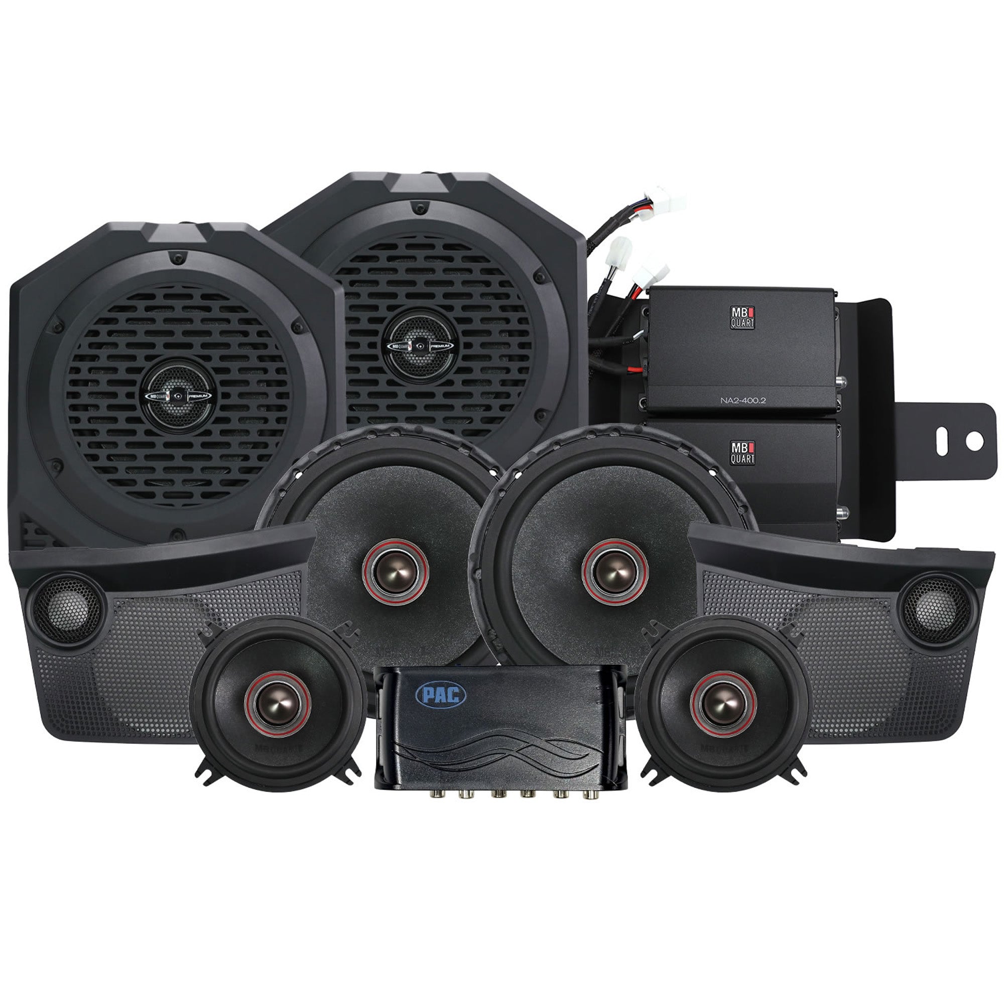 MB Quart Tuned Audio Package for 21-24 Ford Bronco, Stage 6 System, 800 Watt - VMInnovations