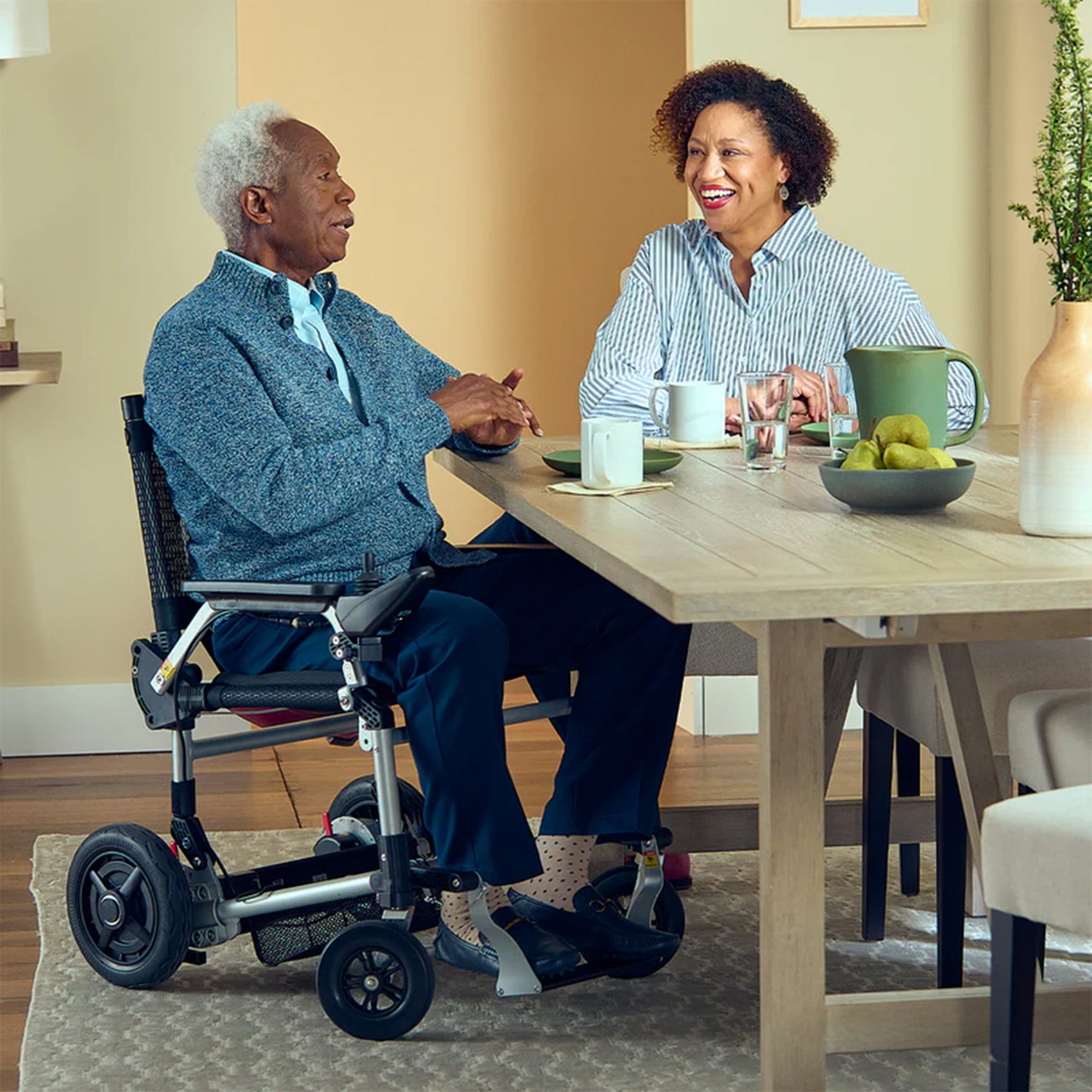 Journey Zoomer Electric Power Chair, Foldable Powered Wheelchair, TSA-Compliant