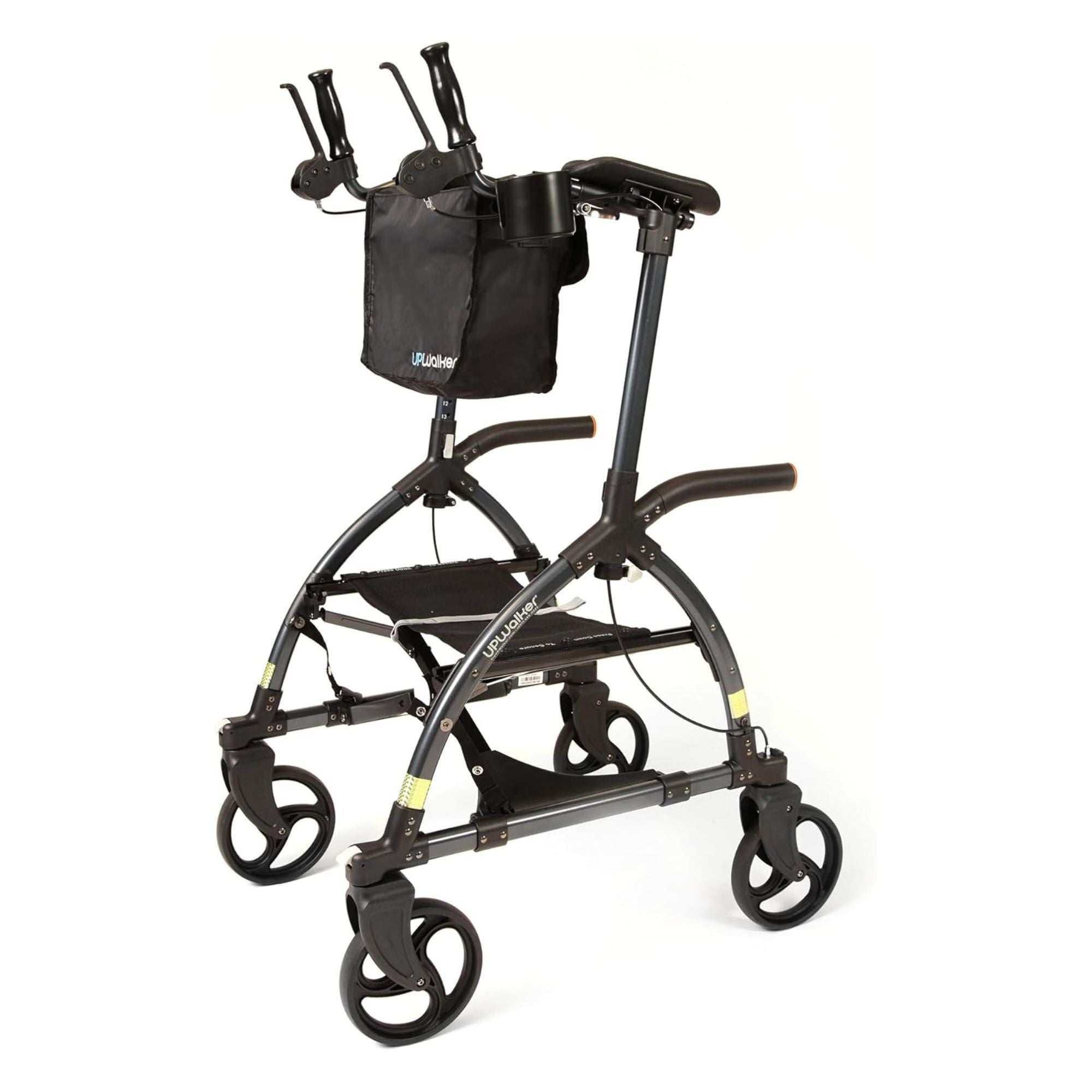 LifeWalker UPWalker Original Upright Rollator Walker with Seat for Seniors - VMInnovations