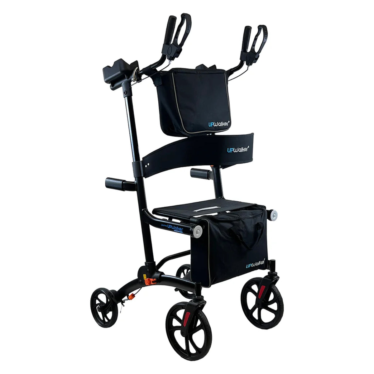 Journey Upright Foldable Walker for Seniors with 10" Front Wheels, and Lights (Open Box)