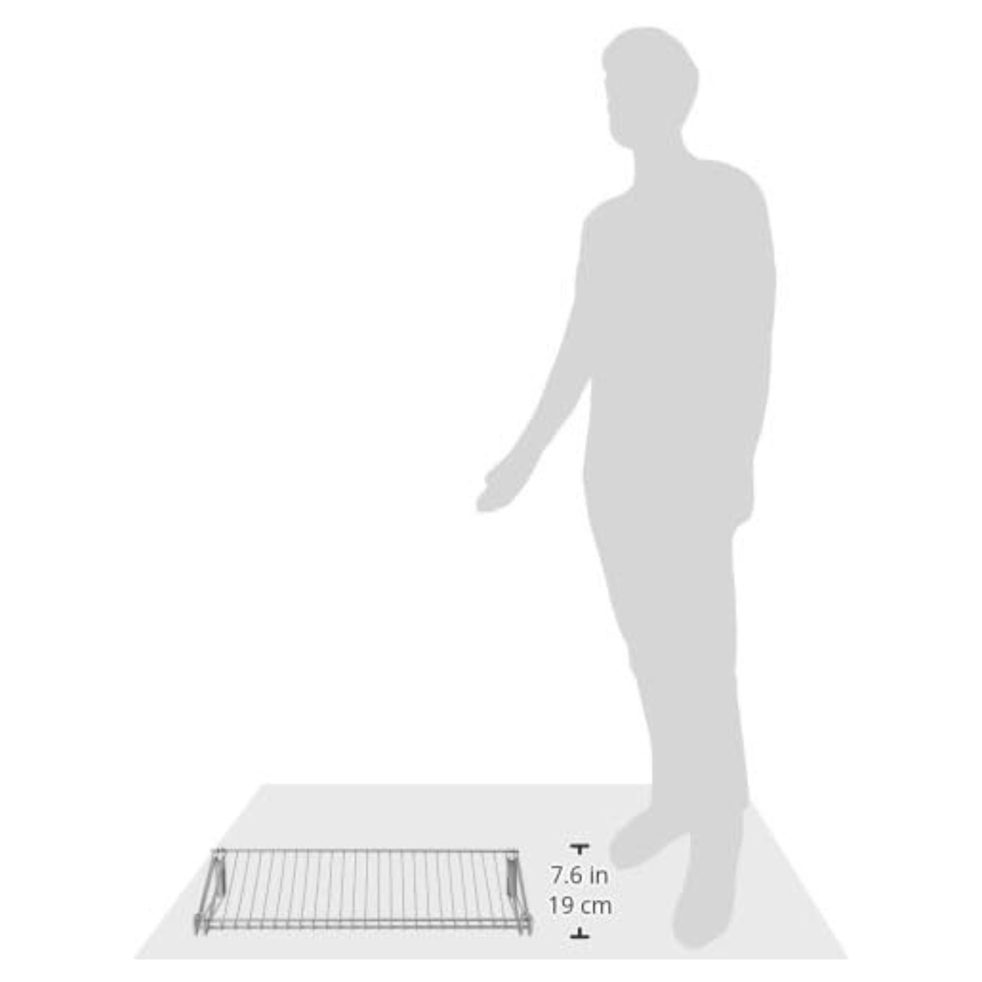 Rubbermaid Configurations Shoe Shelf, Wall Mounted Floating Shelves (Open Box) - VMInnovations