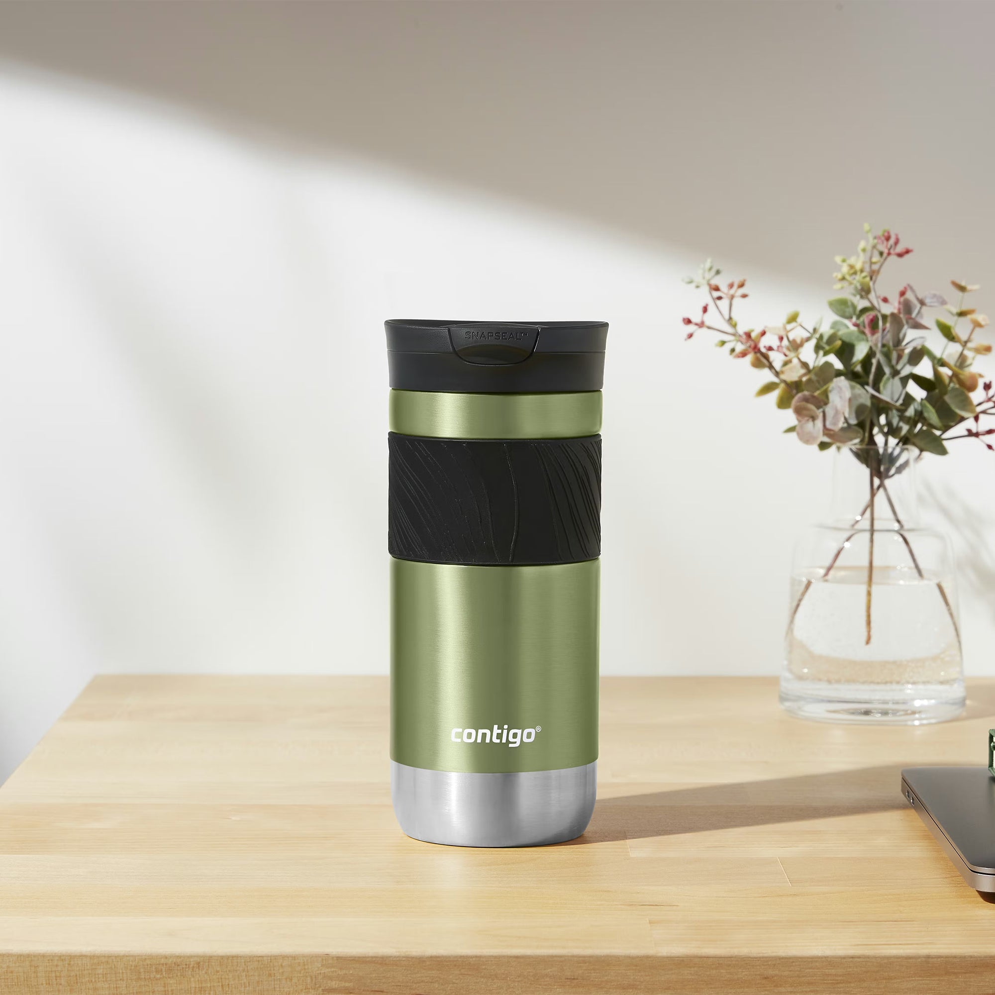 Contigo Byron 2.0 Stainless Steel Travel Mug with SNAPSEAL Lid & Grip, 16 Ounces - VMInnovations