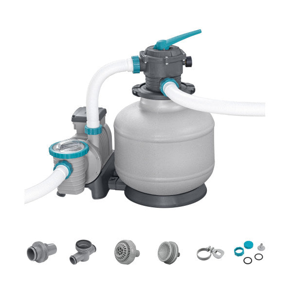 Bestway 3,000 Gallon Sand Filter Pump for Above Ground Outdoor Swimming Pools