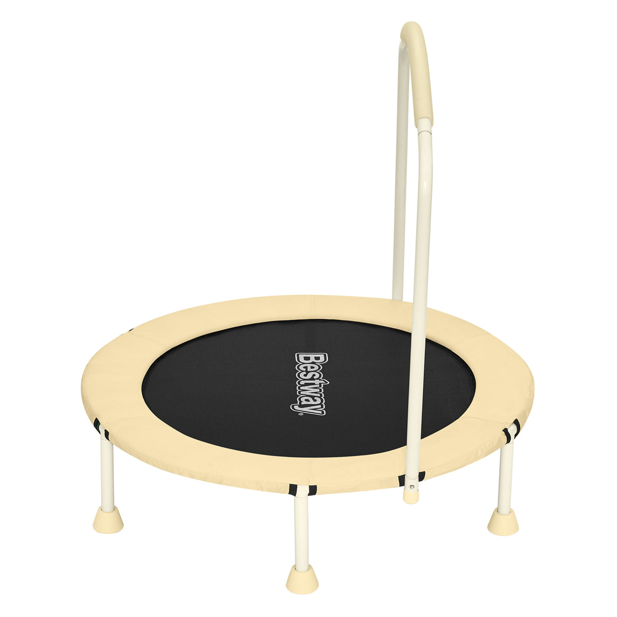 Fisher-Price WonderJump 3ft Indoor Mini Trampoline for Toddlers & Kids, Yellow