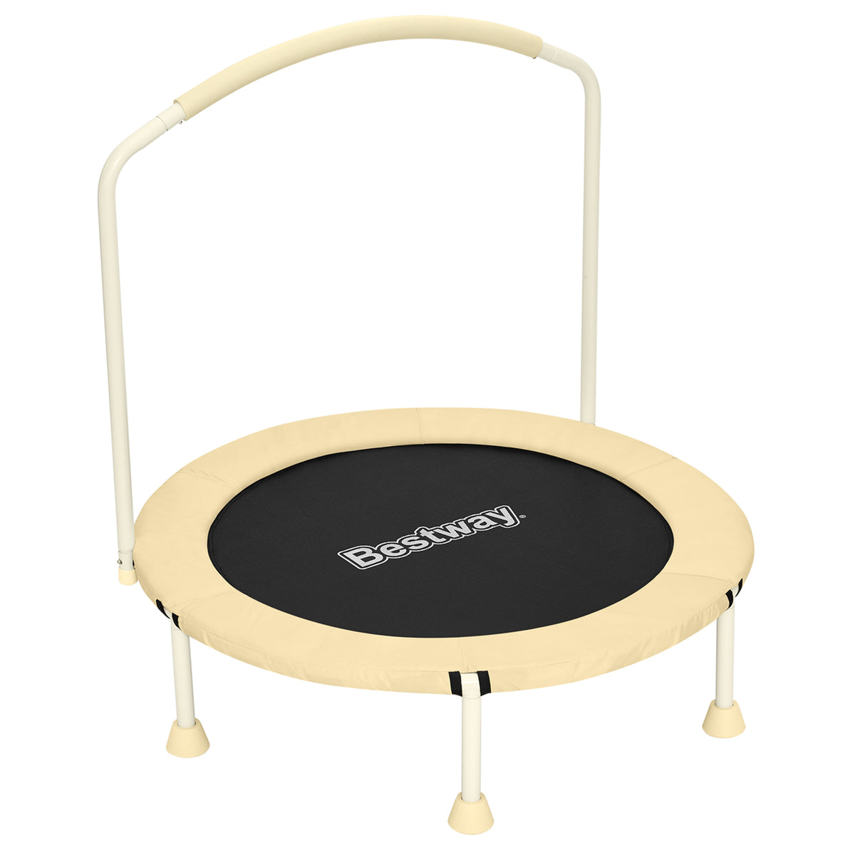 Fisher-Price WonderJump 3ft Indoor Mini Trampoline for Toddlers & Kids, Yellow