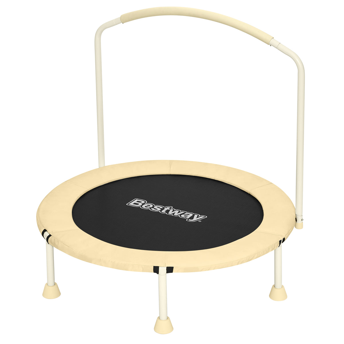 Fisher-Price WonderJump 3ft Indoor Mini Trampoline for Toddlers & Kids, Yellow