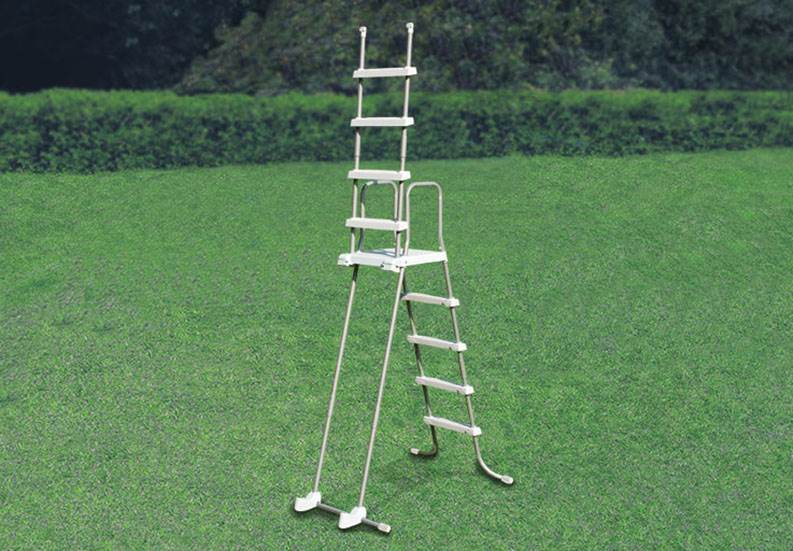 INTEX Above Ground Swimming Pool Ladder w/ Removable Steps - 48"-52" (Open Box)