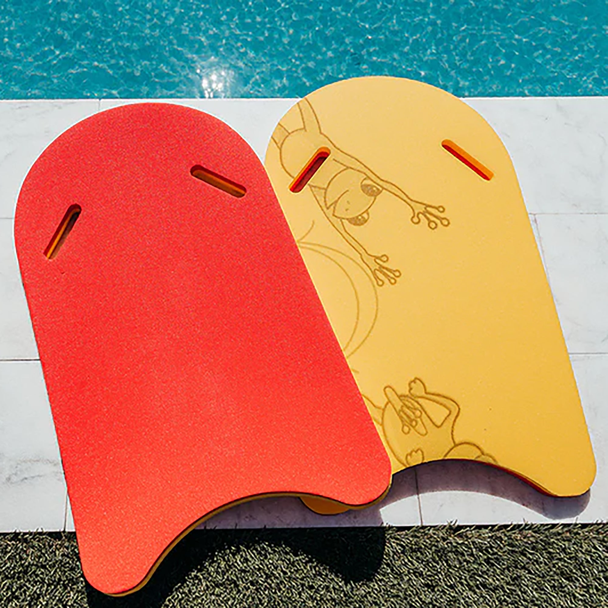 Aqua Lily Pad Giant Kick Boards, Swimming Aid for Adults, 36? x 20?, (Open Box)