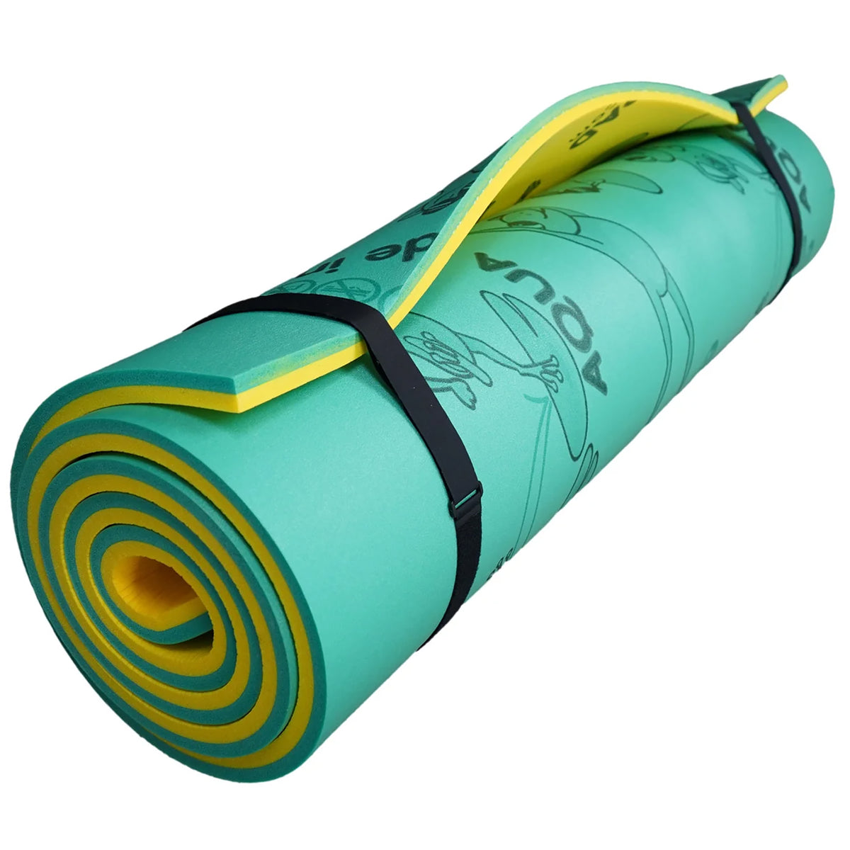 Aqua Lily Pad Original Floating Water Island Float, 9ft, Green/Yellow (Open Box)