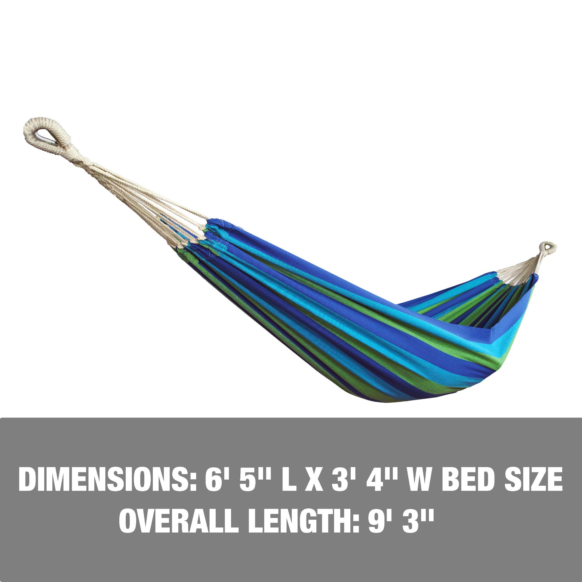 Bliss Hammocks Single Hammock w/Rope Loops & Tree Straps, 220 lb (Open Box)