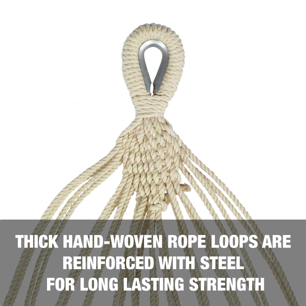 Bliss Hammocks Single Hammock with Rope Loops & Tree Straps, 220 lb, (Open Box)