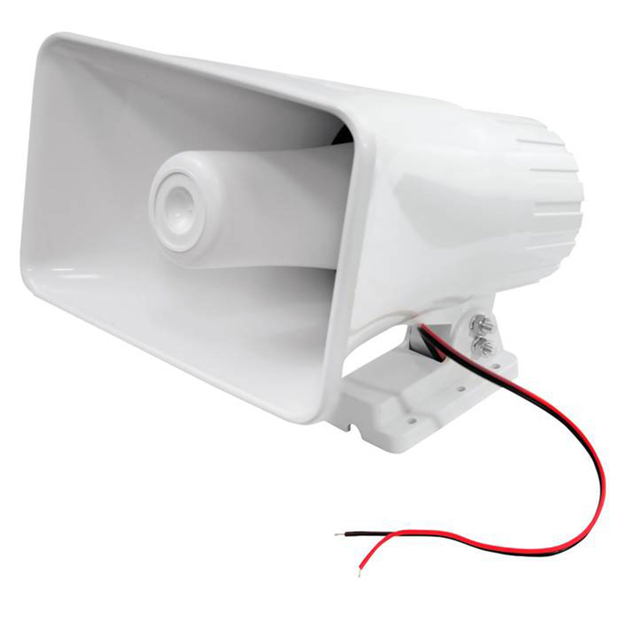 Pyle 8" 65 Watts 8 Ohms Indoor and Outdoor PA Horn Speaker, White (2 Pack) - VMInnovations
