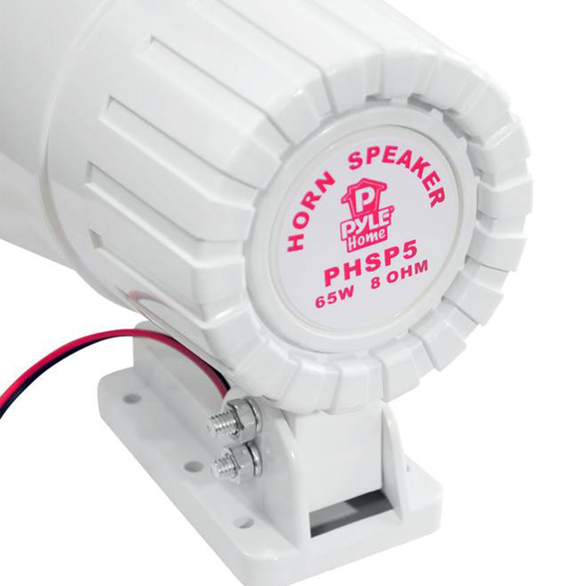 Pyle 8" 65 Watts 8 Ohms Indoor and Outdoor PA Horn Speaker, White (2 Pack) - VMInnovations